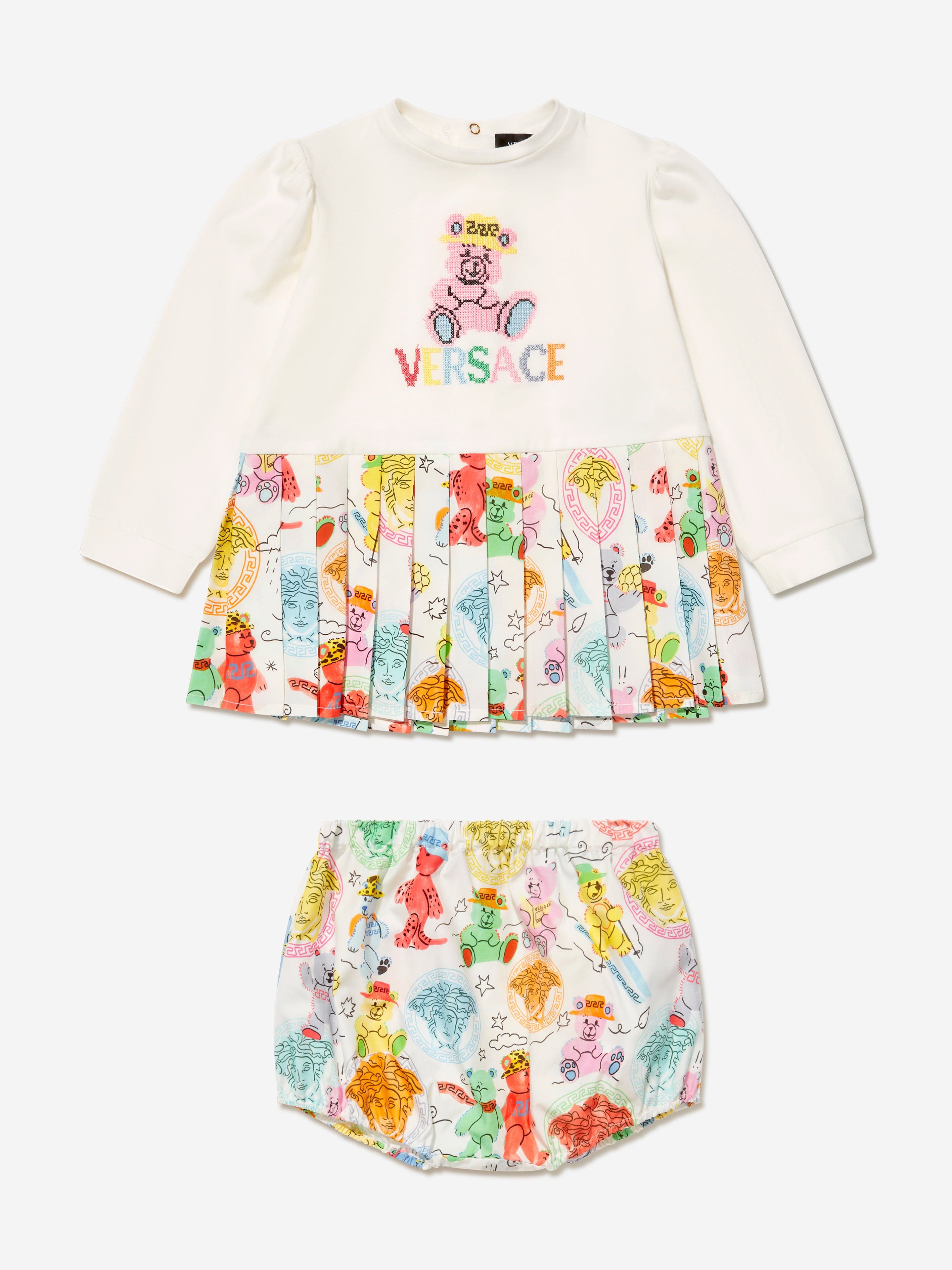 Versace Baby Girls Dress And Bloomers Set