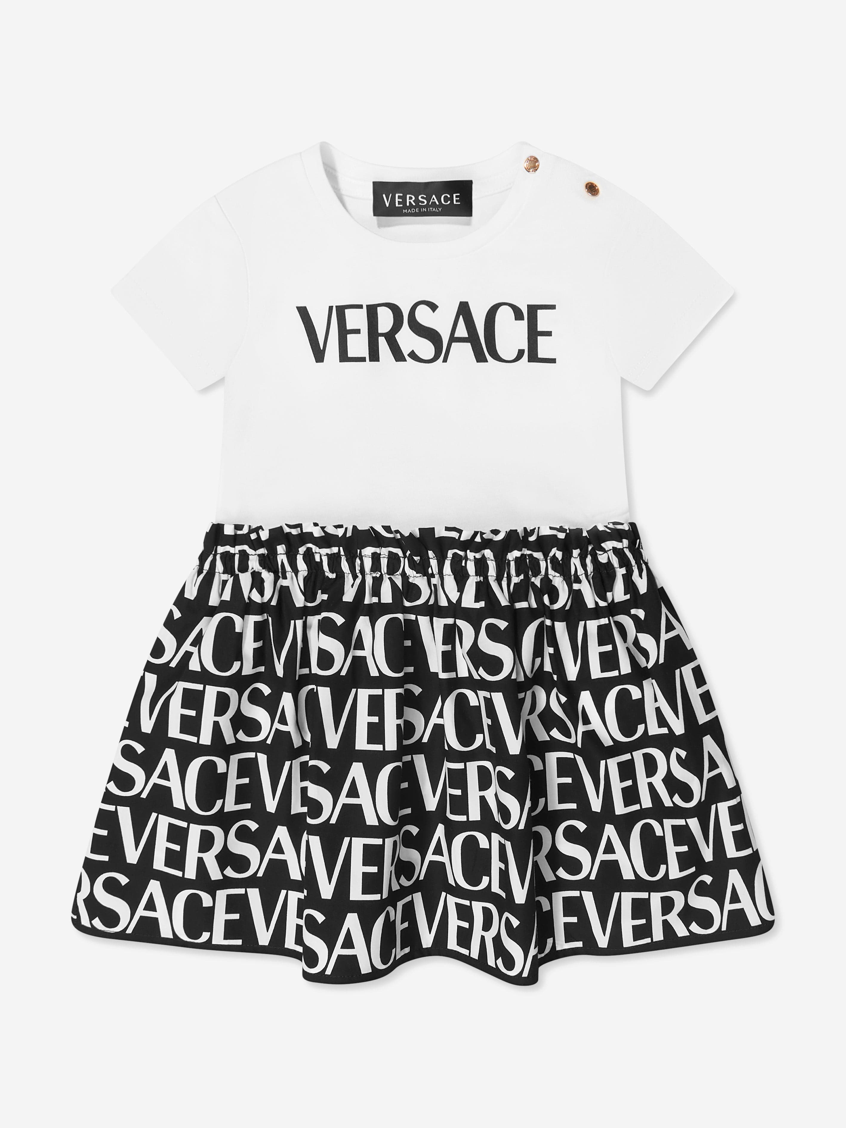 Versace Baby Girls Logo Print Dress