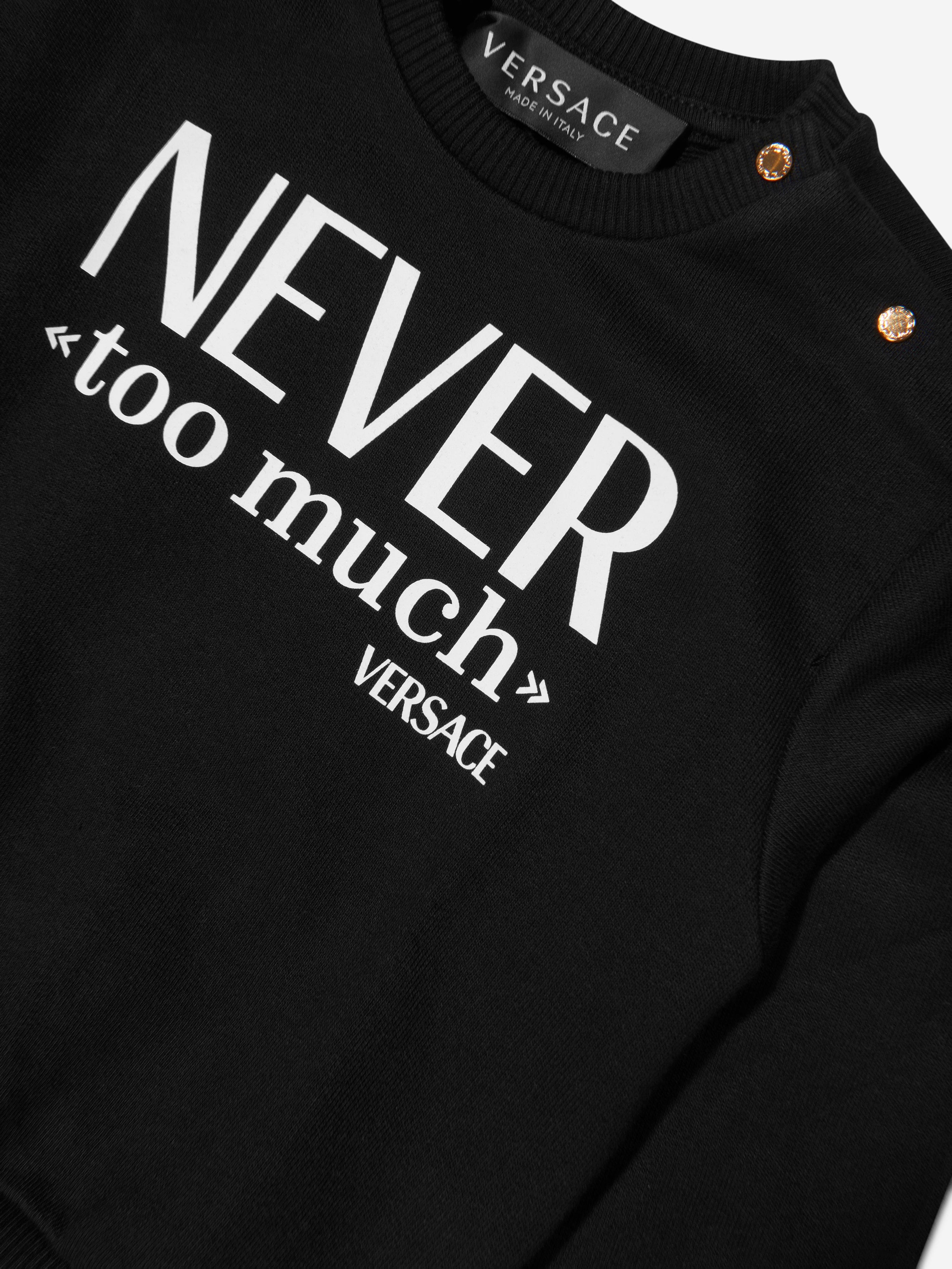 Versace Baby Boys Never Too Much Sweatshirt