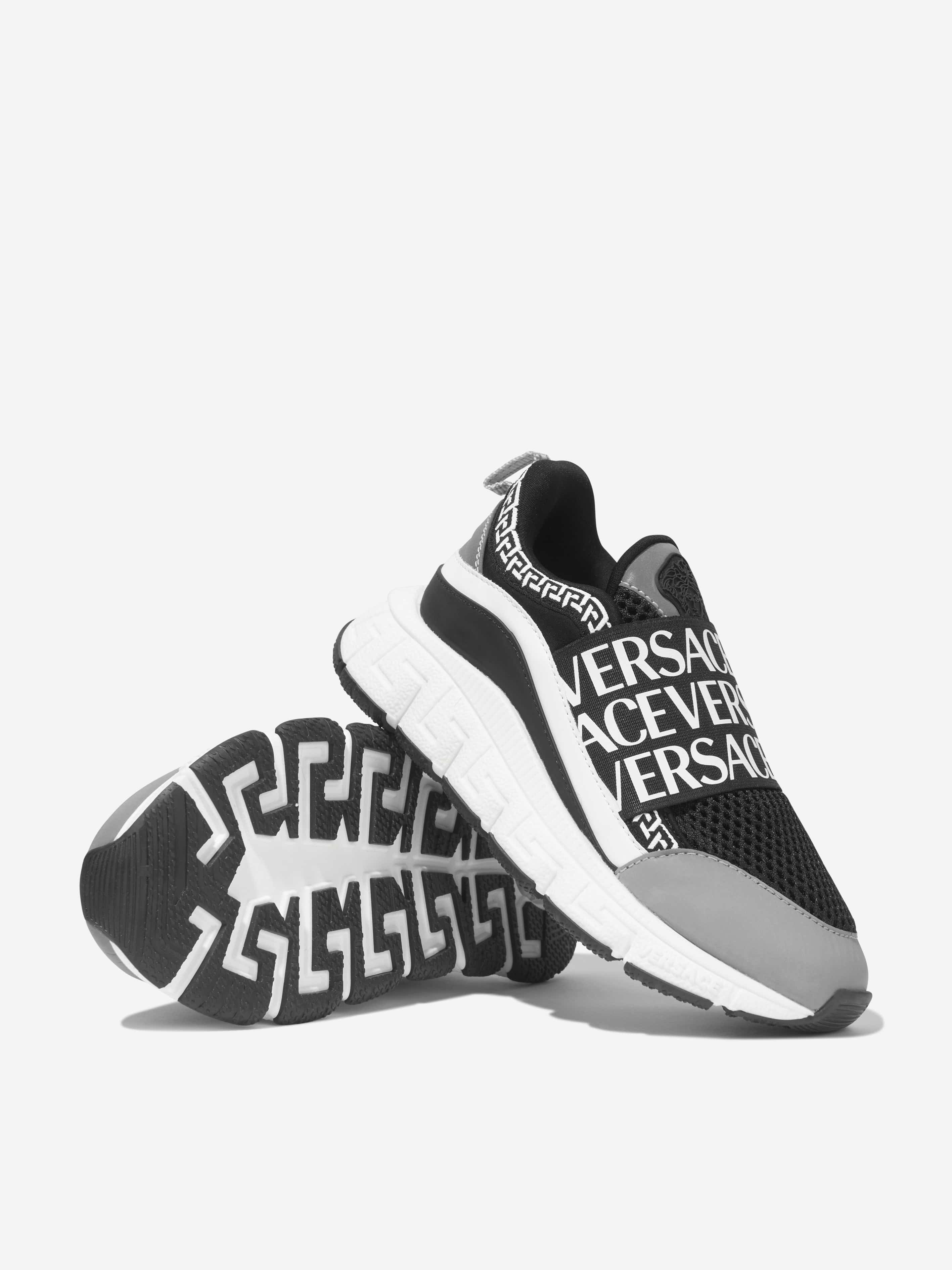 Versace Kids Logo Strap Trainers