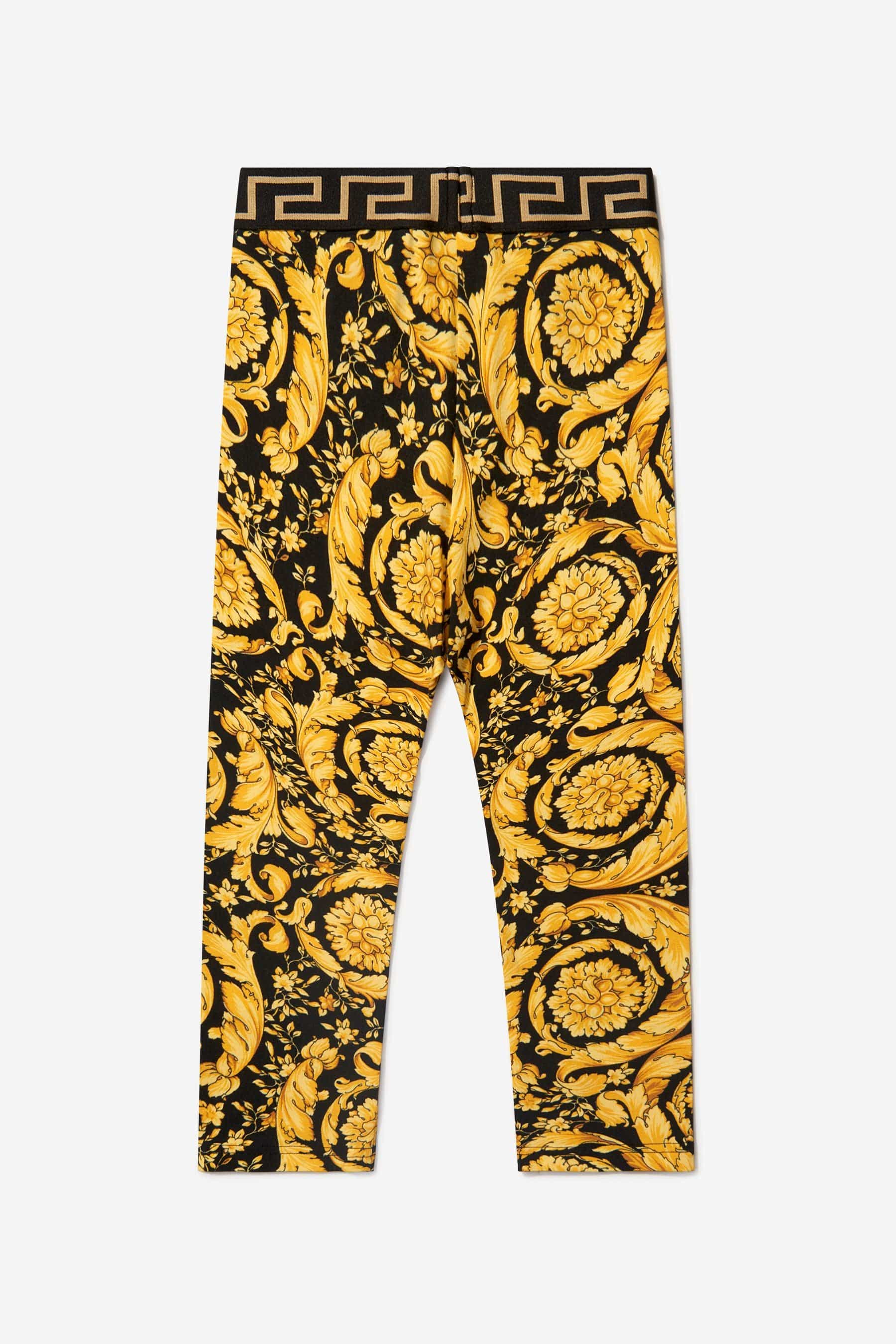 Versace Girls Baroque Print Leggings