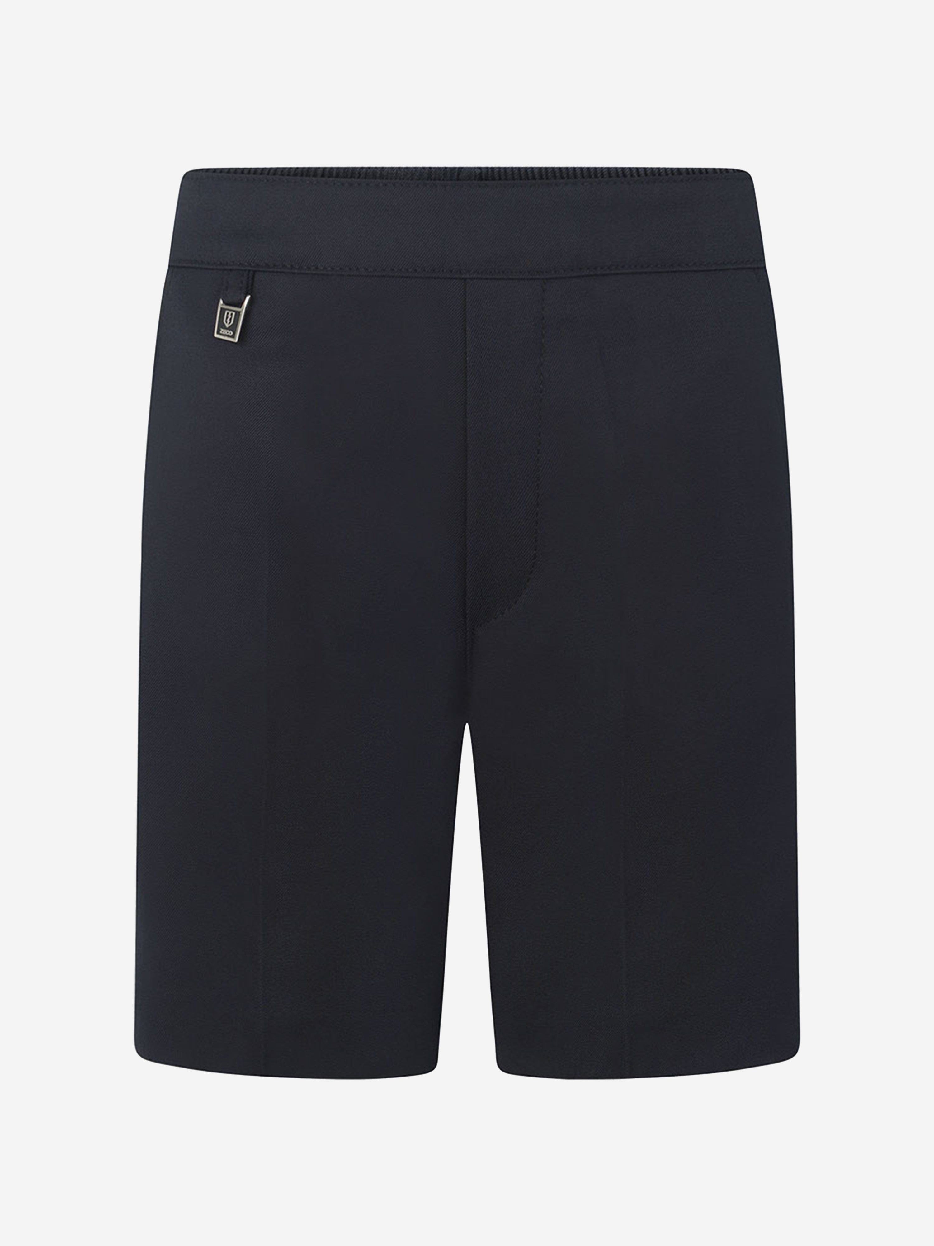 Zeco Kids School Half Elastic Back Pull Up Shorts in Navy