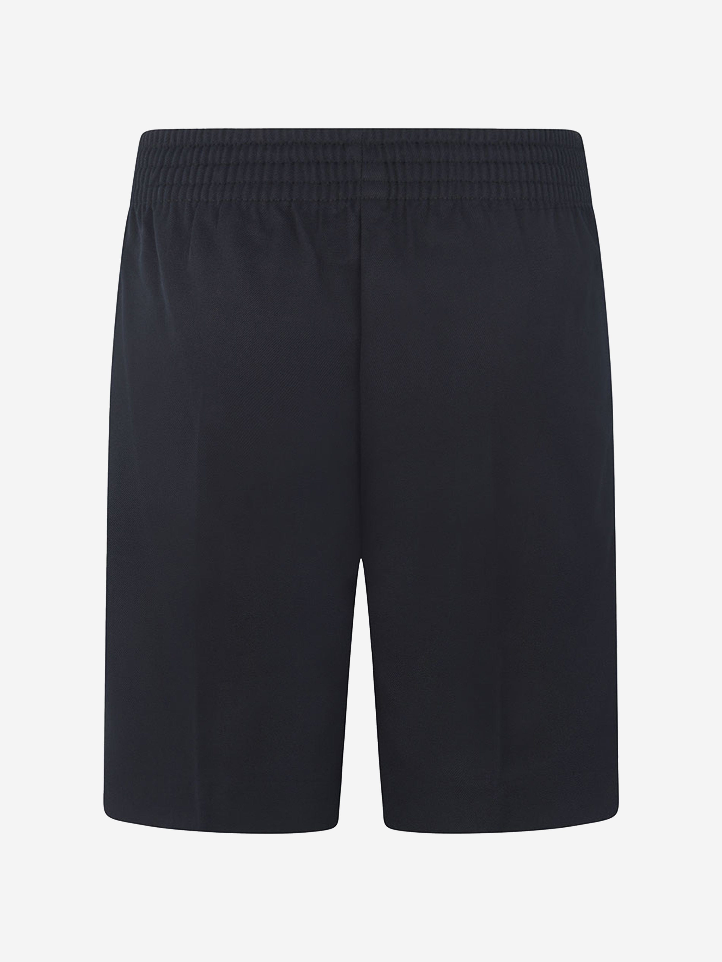 Zeco Kids School Half Elastic Back Pull Up Shorts in Navy