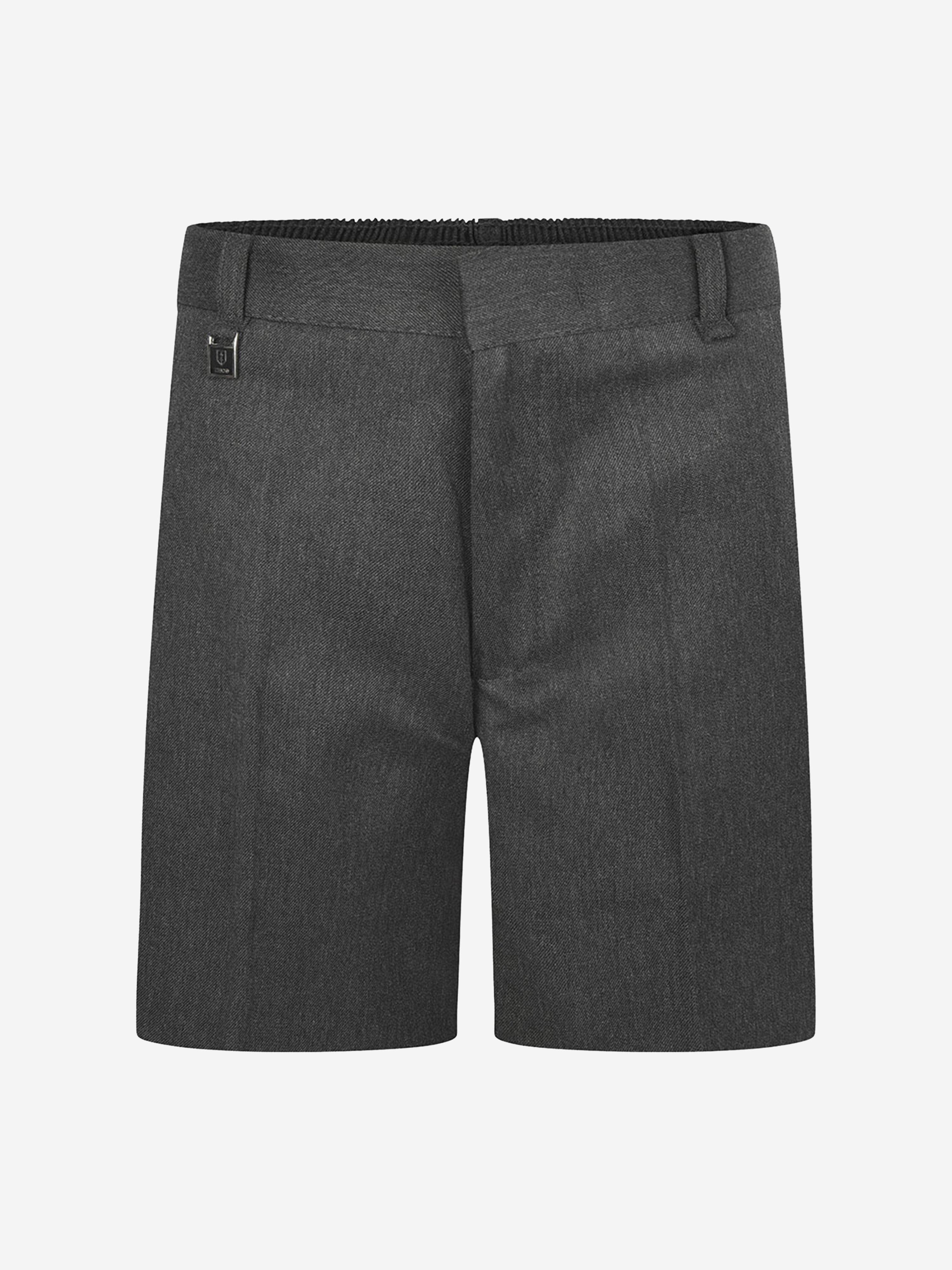 Zeco Kids School Sturdy Fit Shorts in Grey