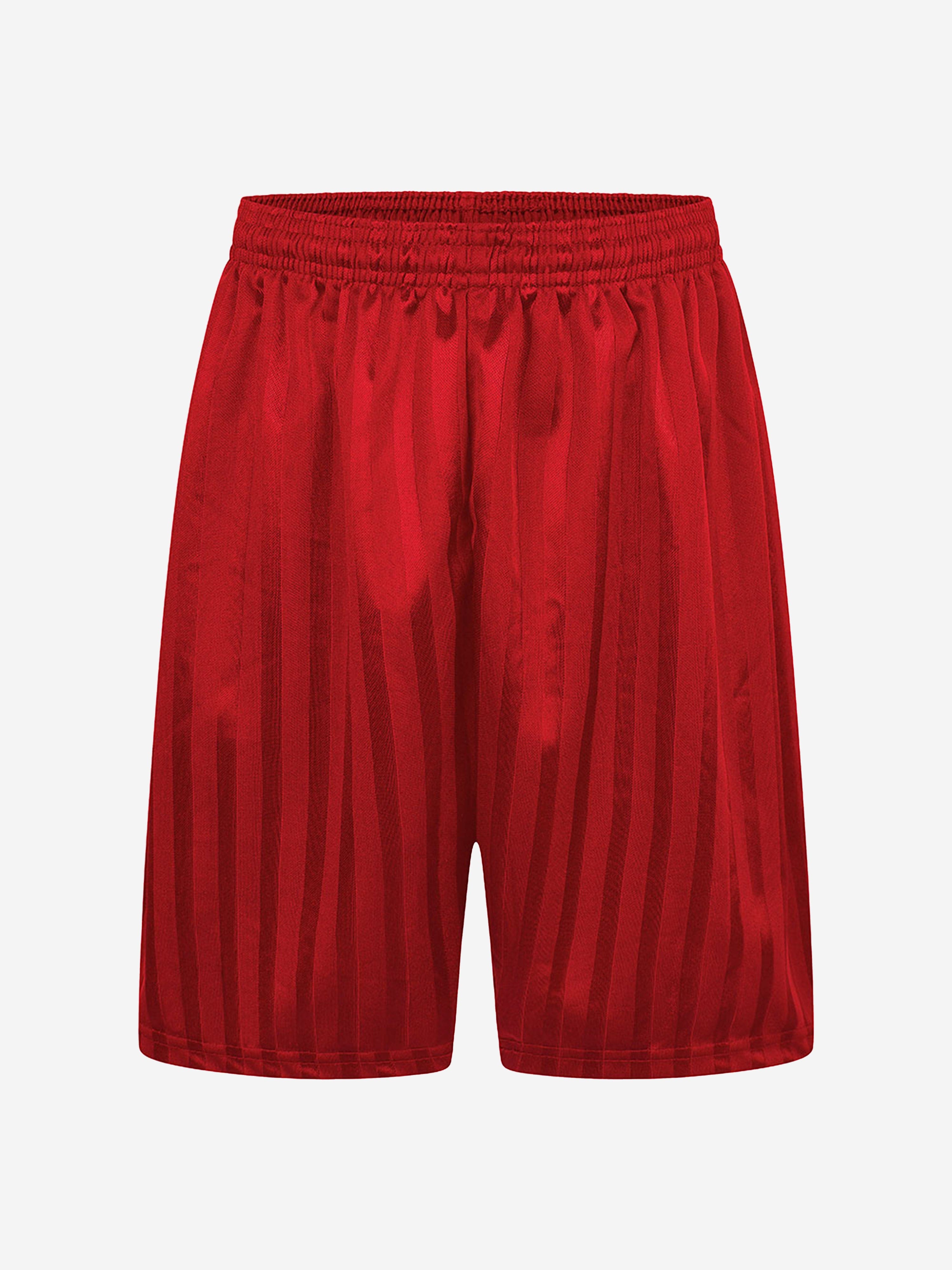 Zeco Kids School Shadow Stripe Shorts in Red