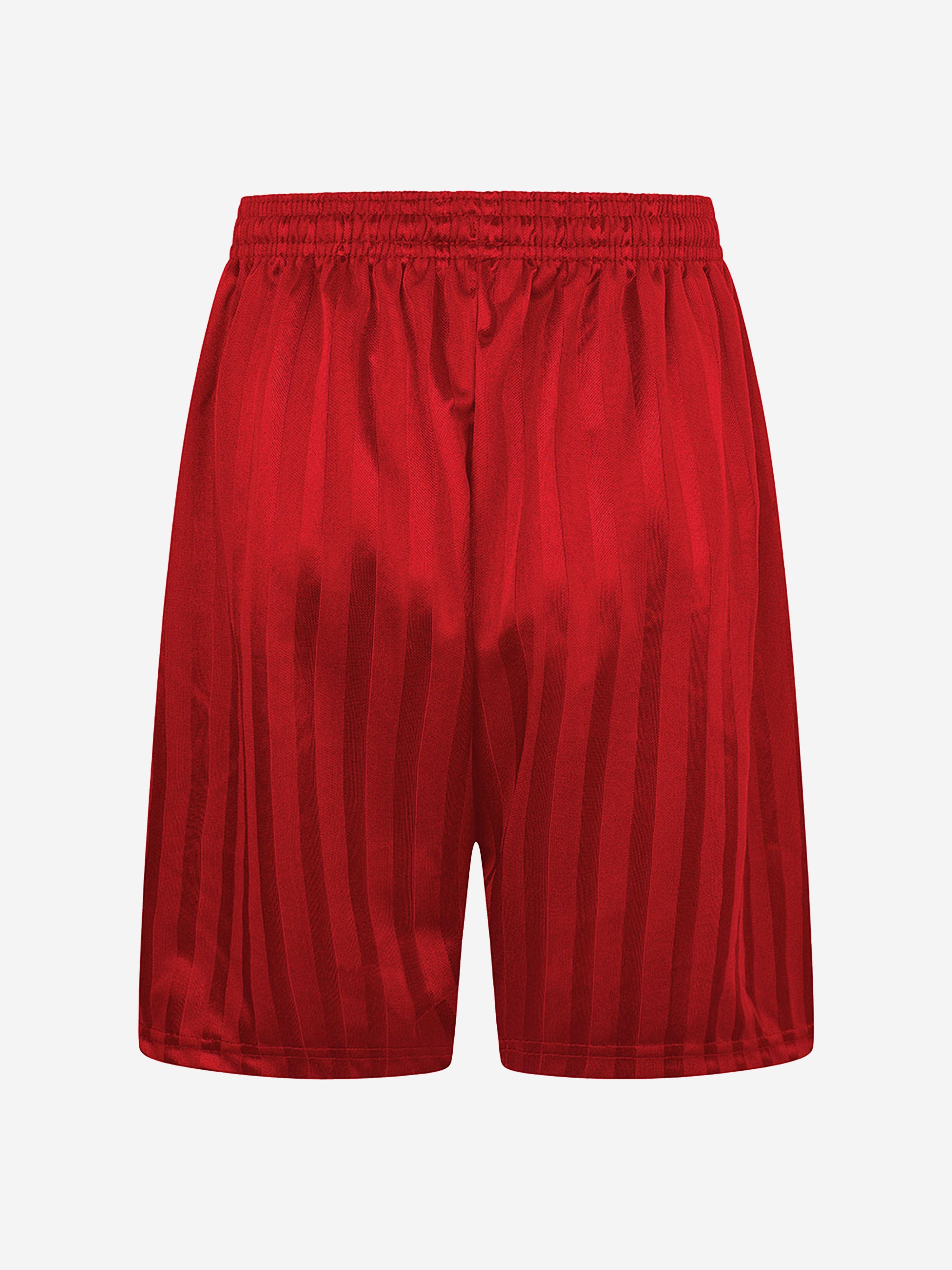 Zeco Kids School Shadow Stripe Shorts in Red