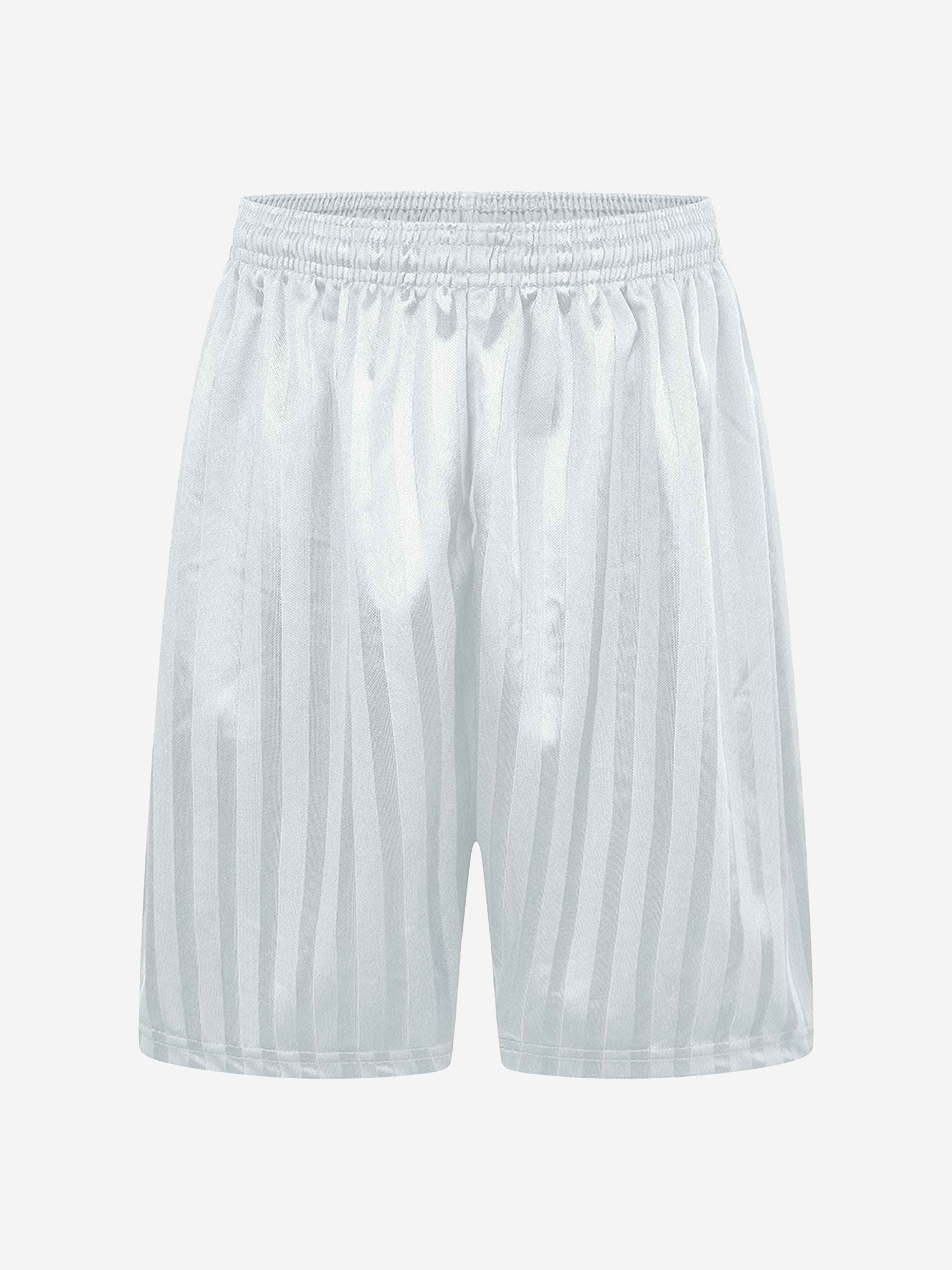 Zeco Kids School Shadow Stripe Shorts in White