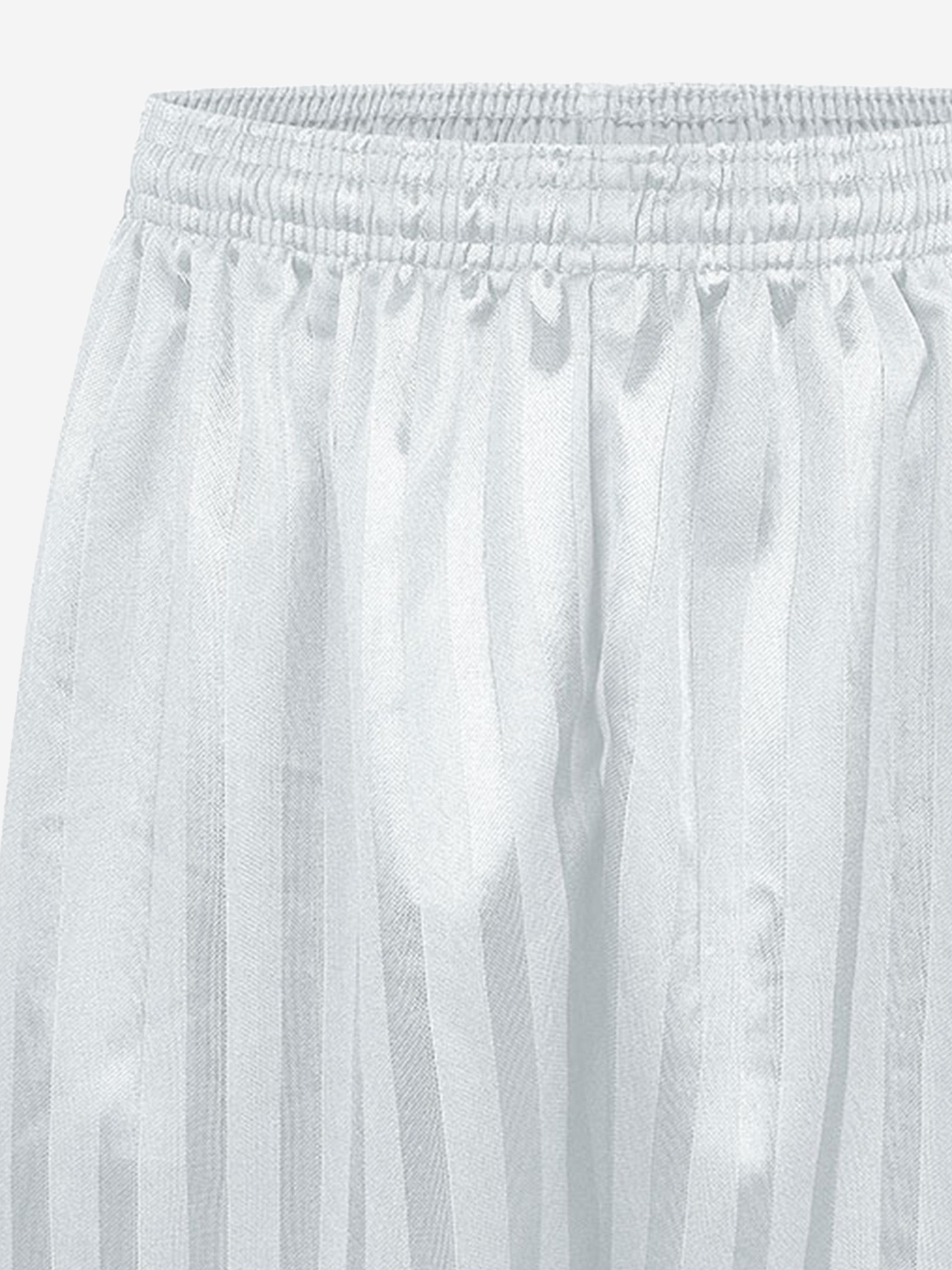 Zeco Kids School Shadow Stripe Shorts in White