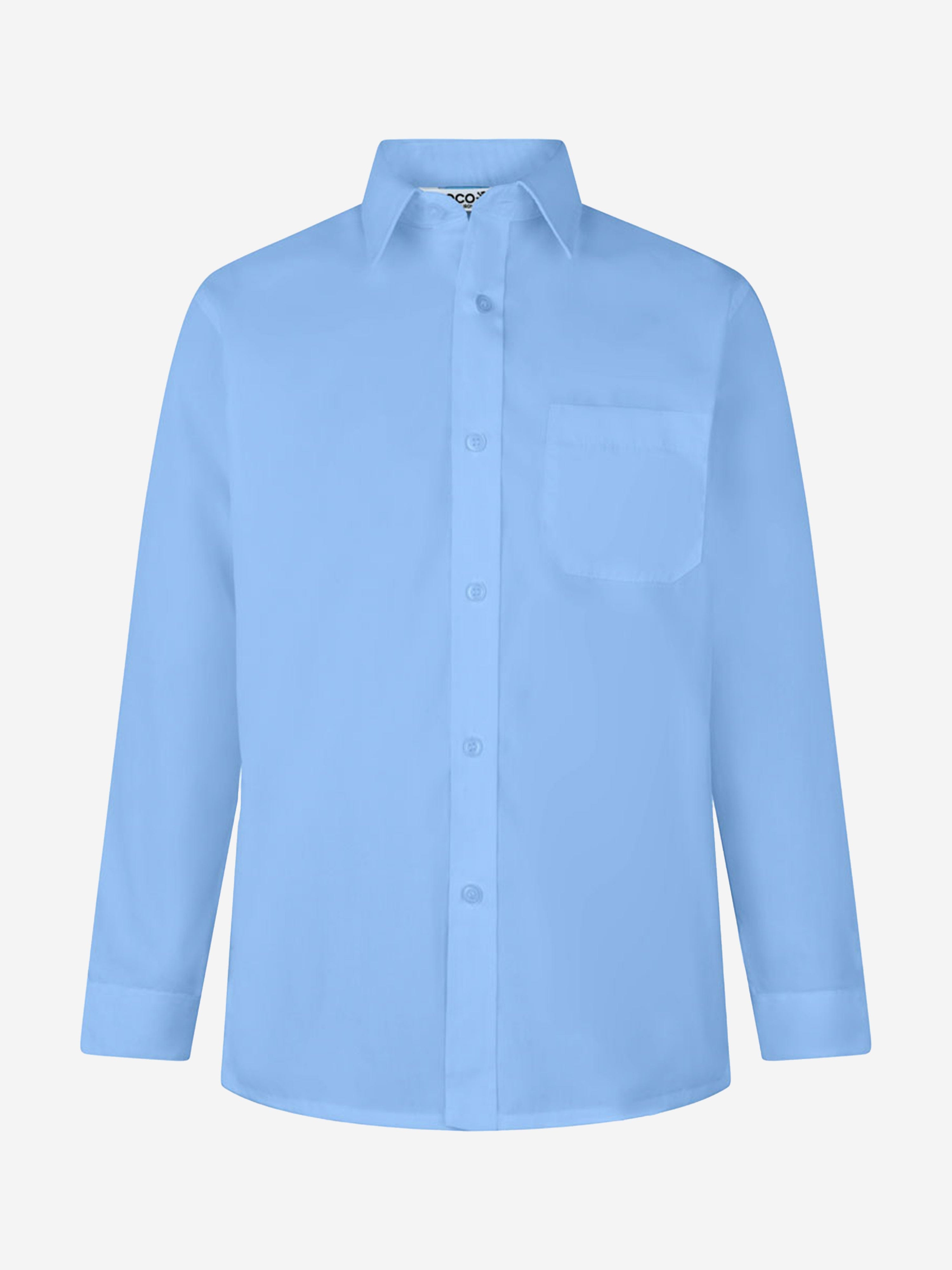 Zeco Boys School Long Sleeve Shirt Twin Pack in Blue