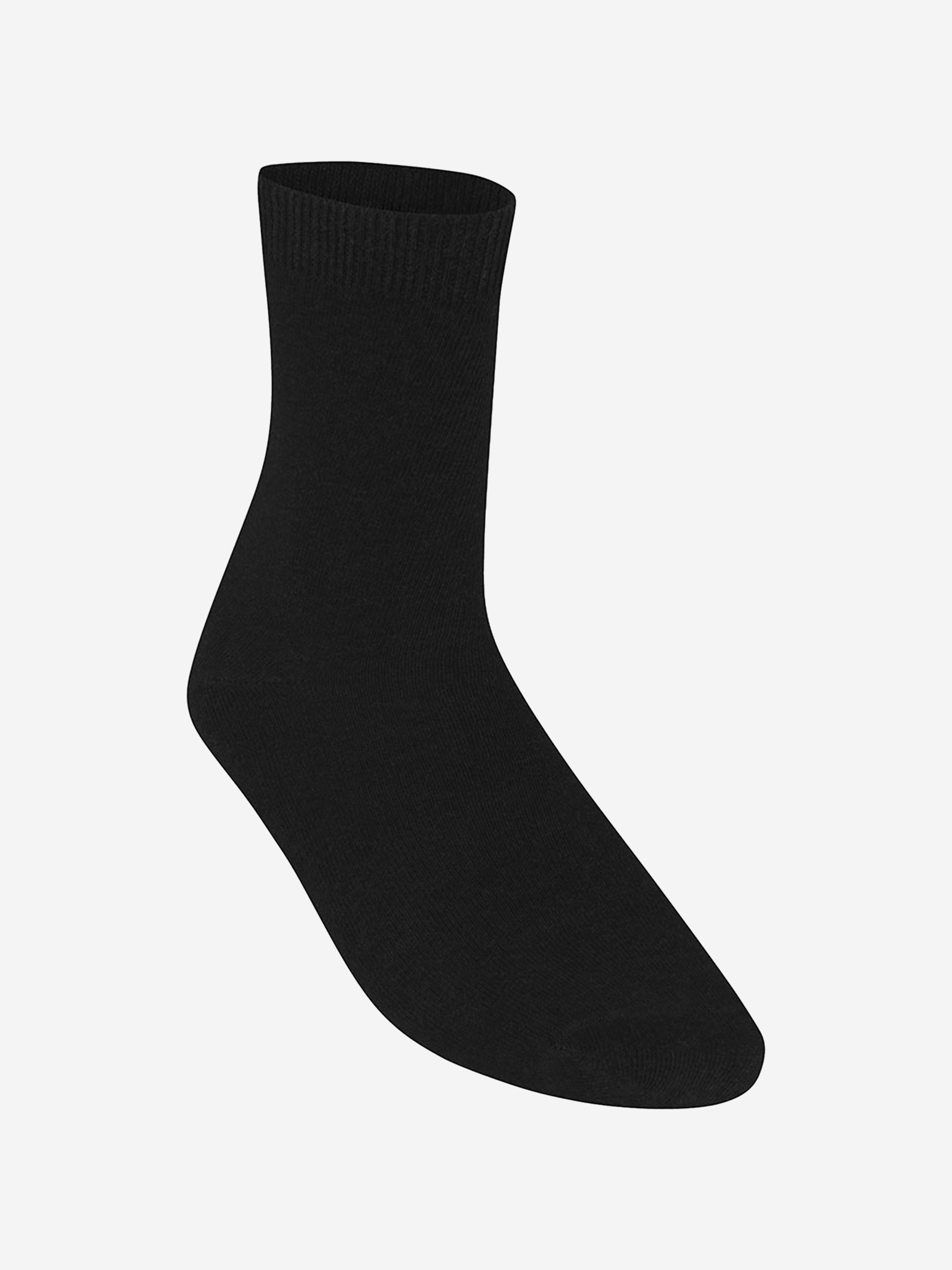 Zeco Kids School Turnover Top Socks (5 Pack) in Black