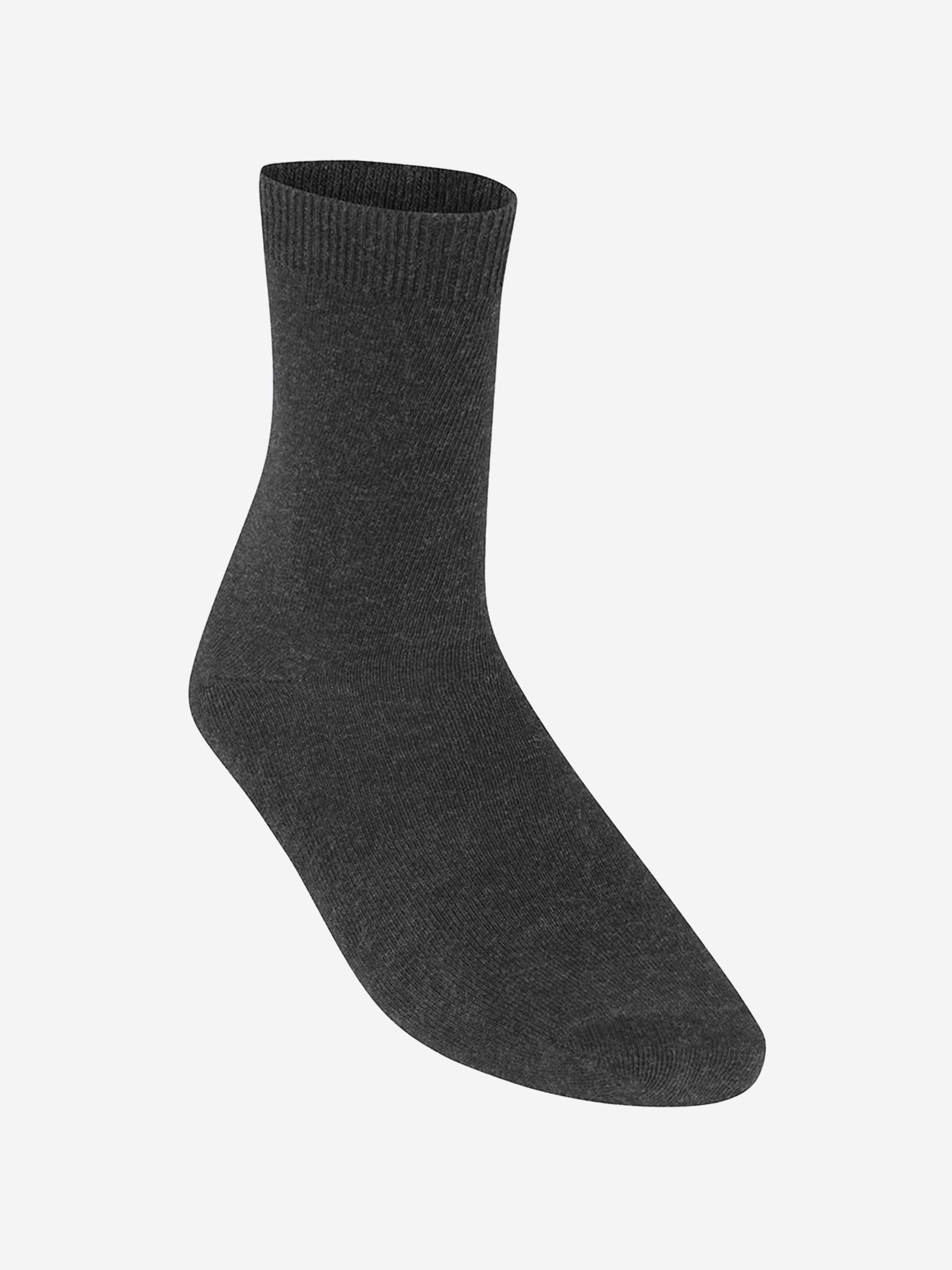 Zeco Kids School Turnover Top Socks (5 Pack) in Grey