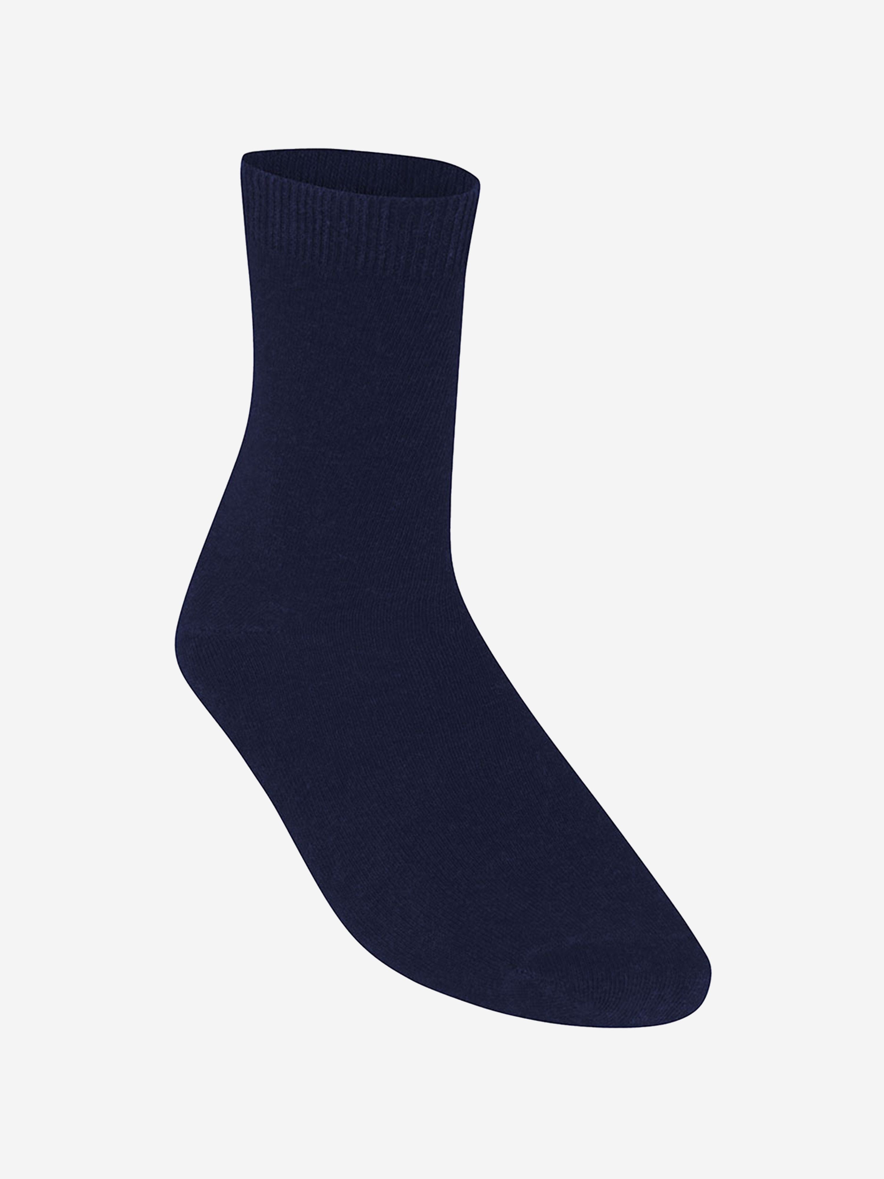 Zeco Kids School Turnover Top Socks (5 Pack) in Navy