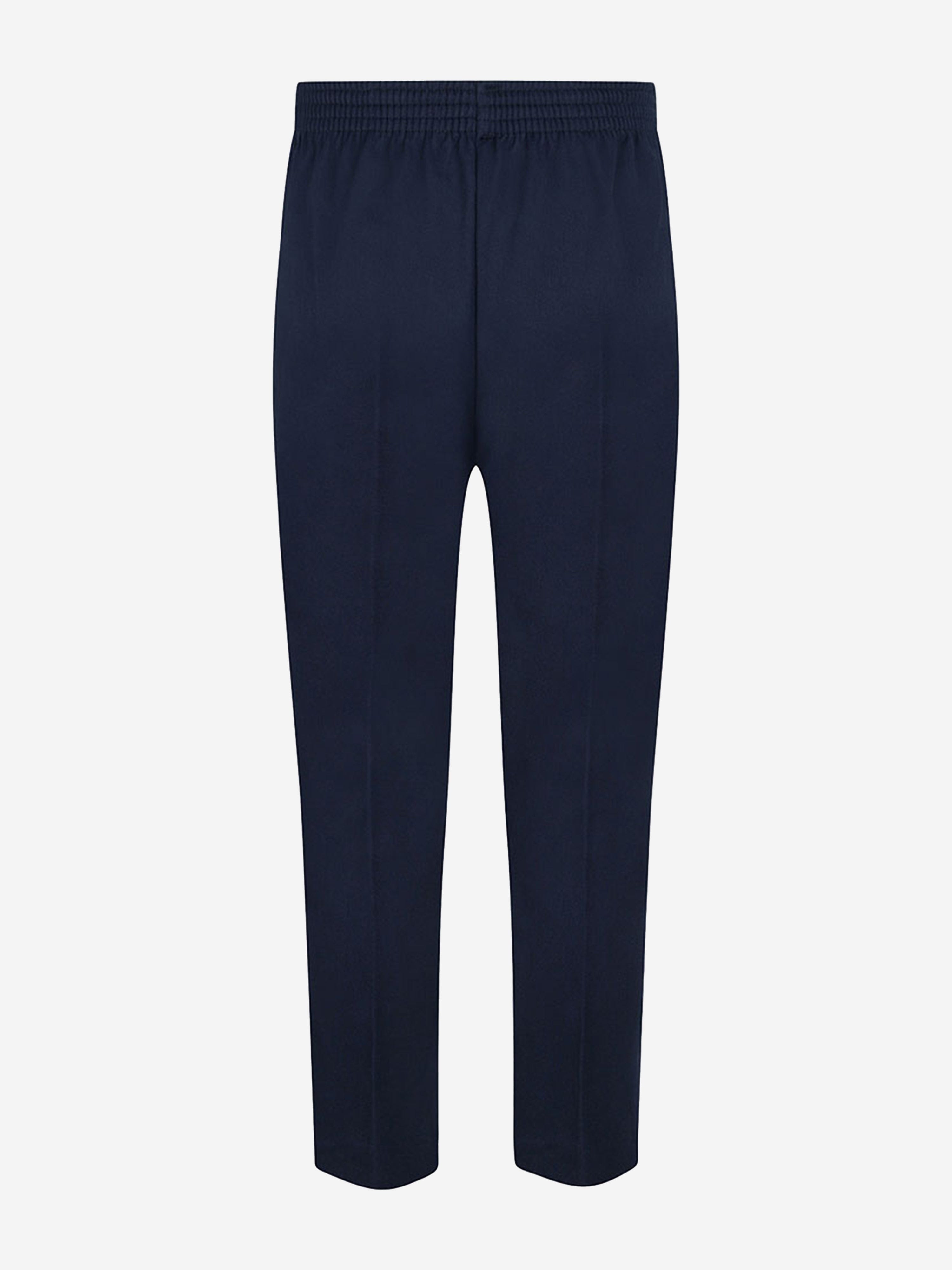 Zeco Boys School Full Elastic Pull Up Trousers in Navy