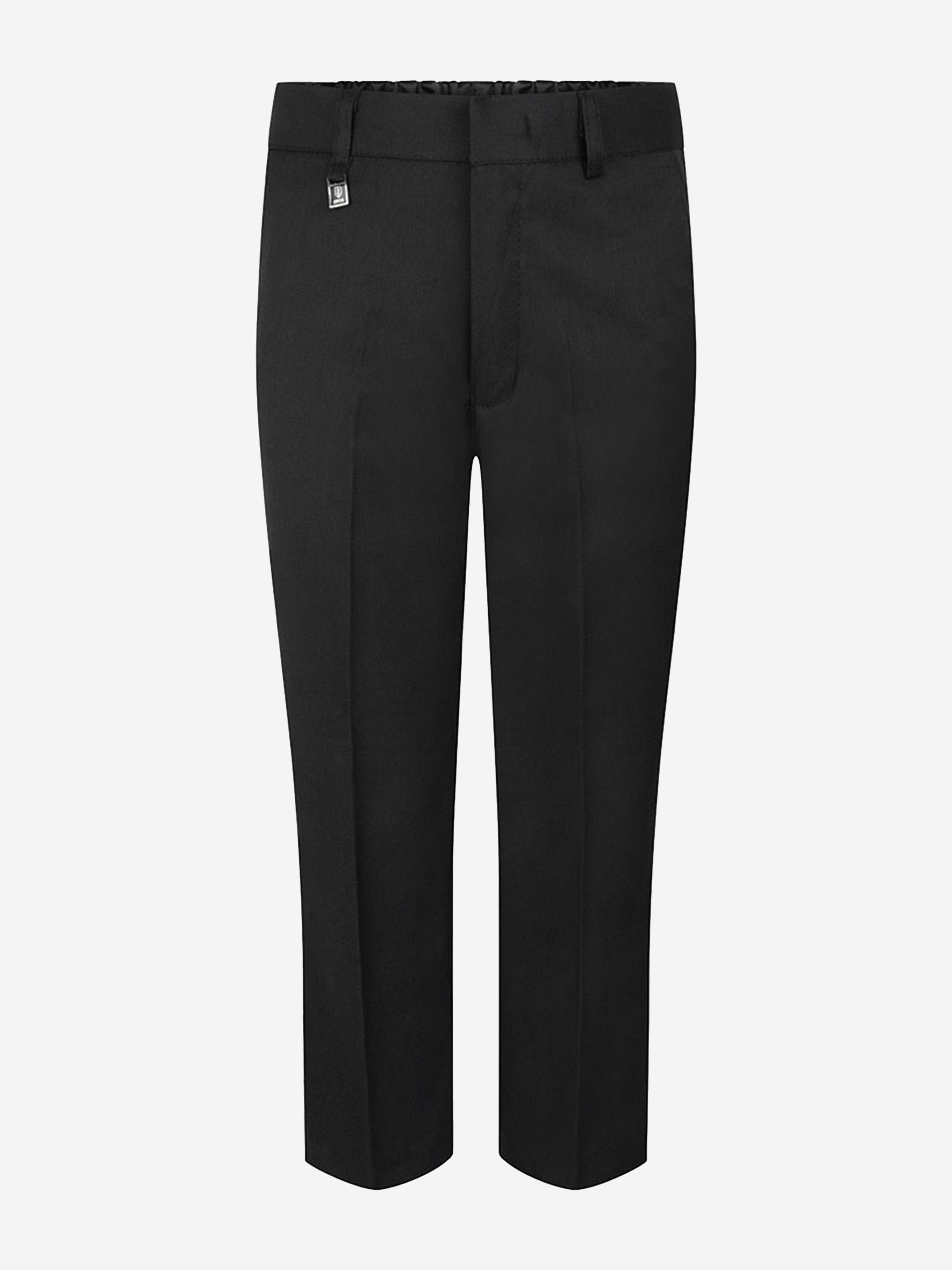 Zeco Boys School Waist Adjuster Trousers in Black