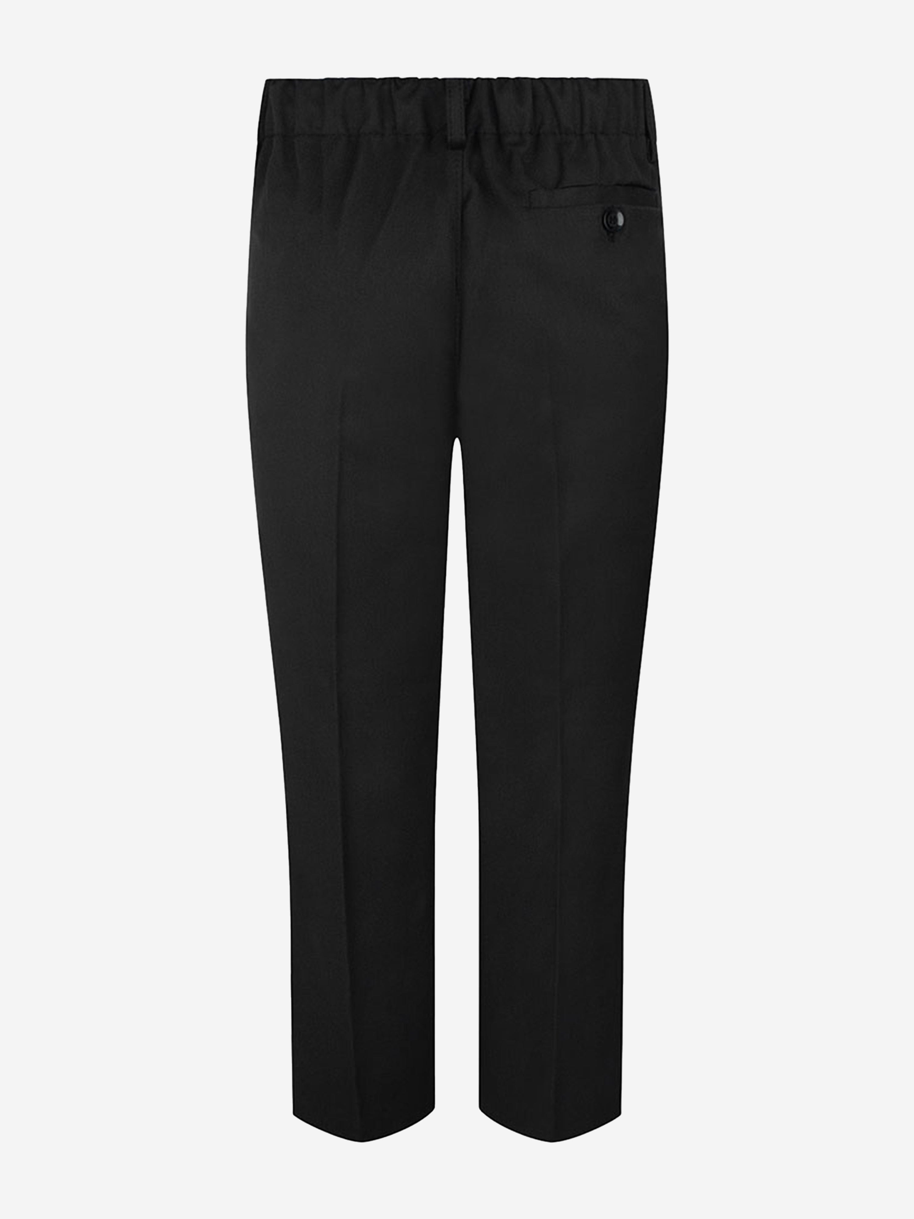 Zeco Boys School Waist Adjuster Trousers in Black