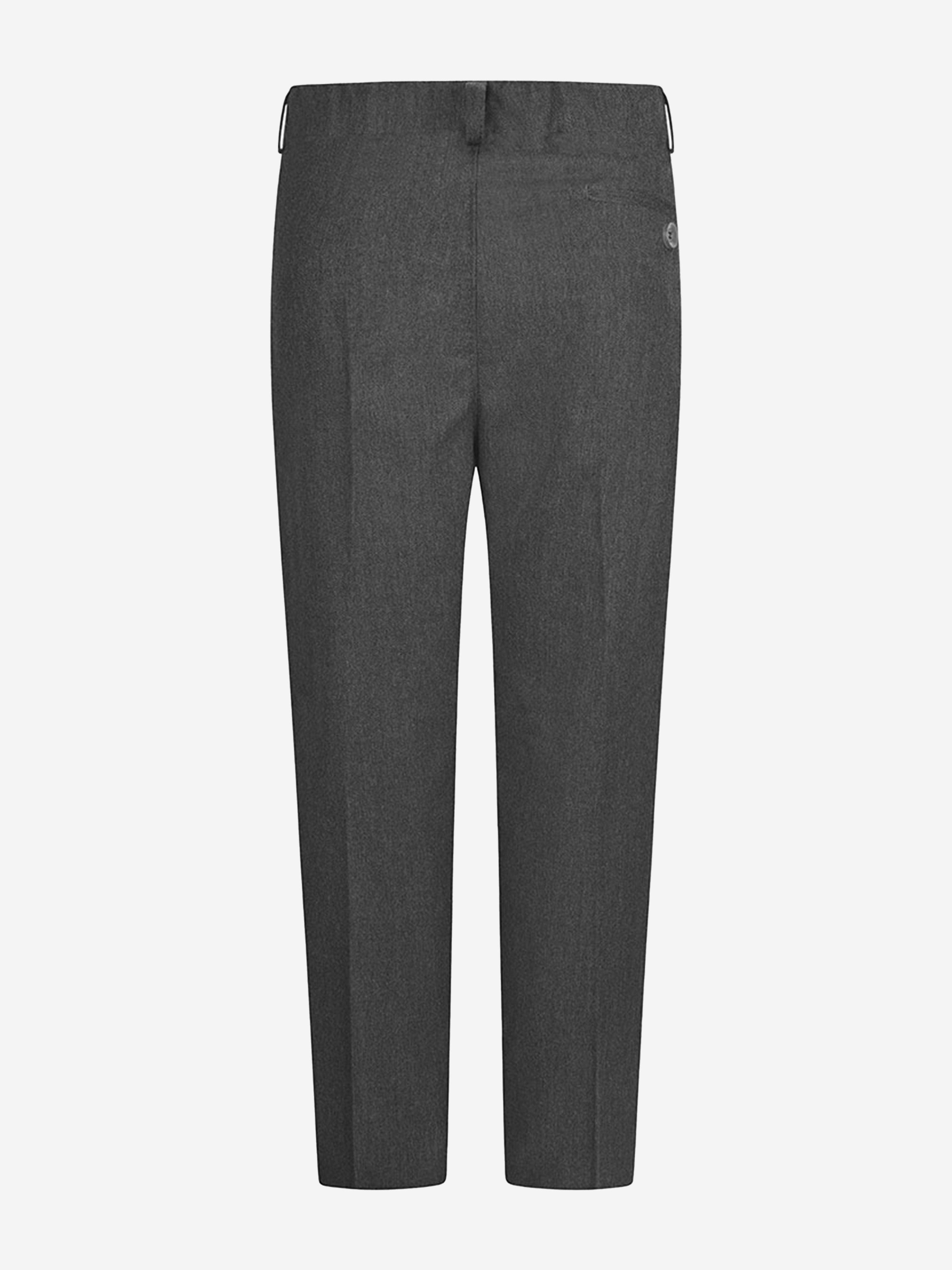 Zeco Boys School Waist Adjuster Trousers in Grey