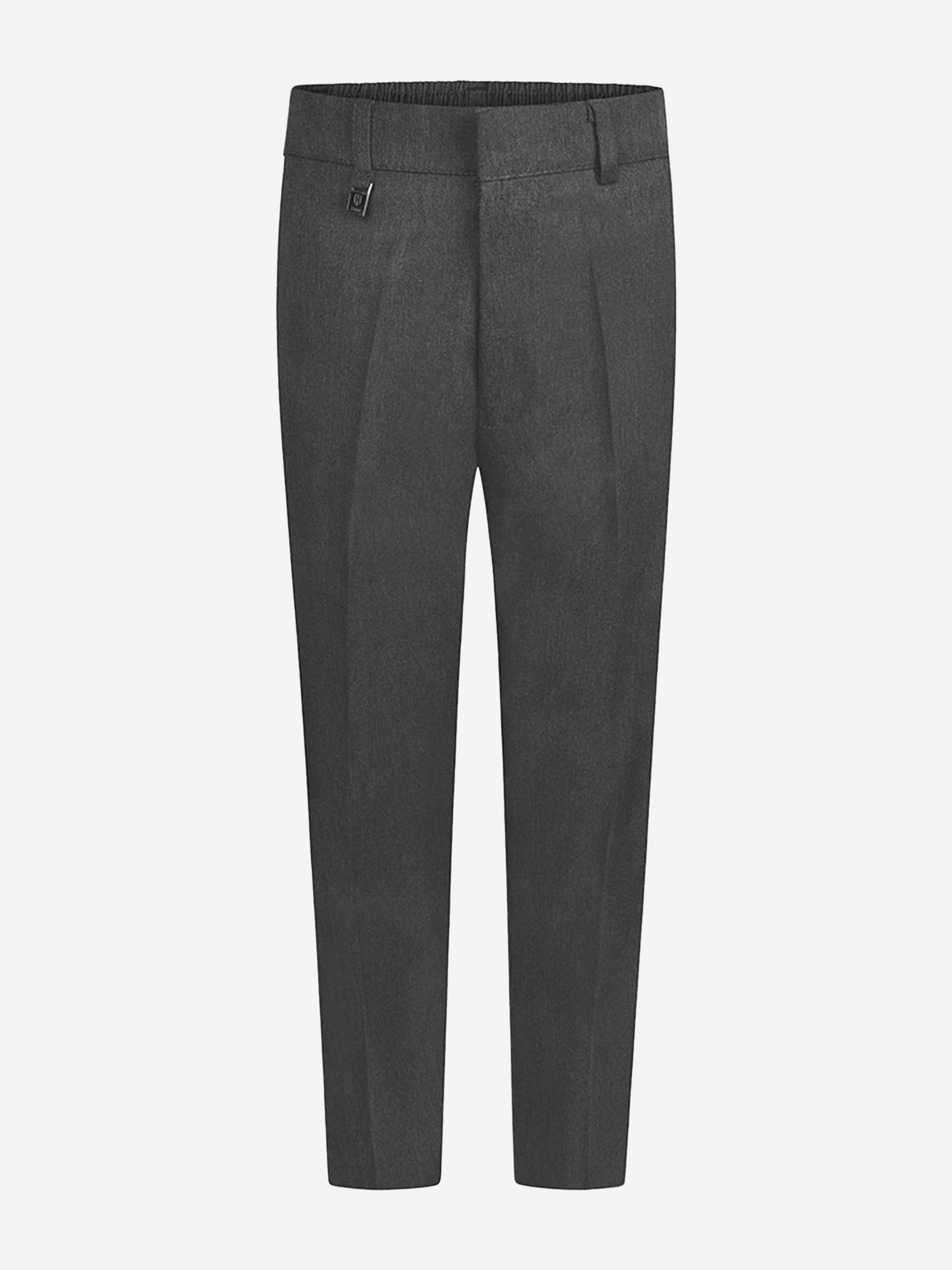 Zeco Boys School Slim Fit Trousers in Grey