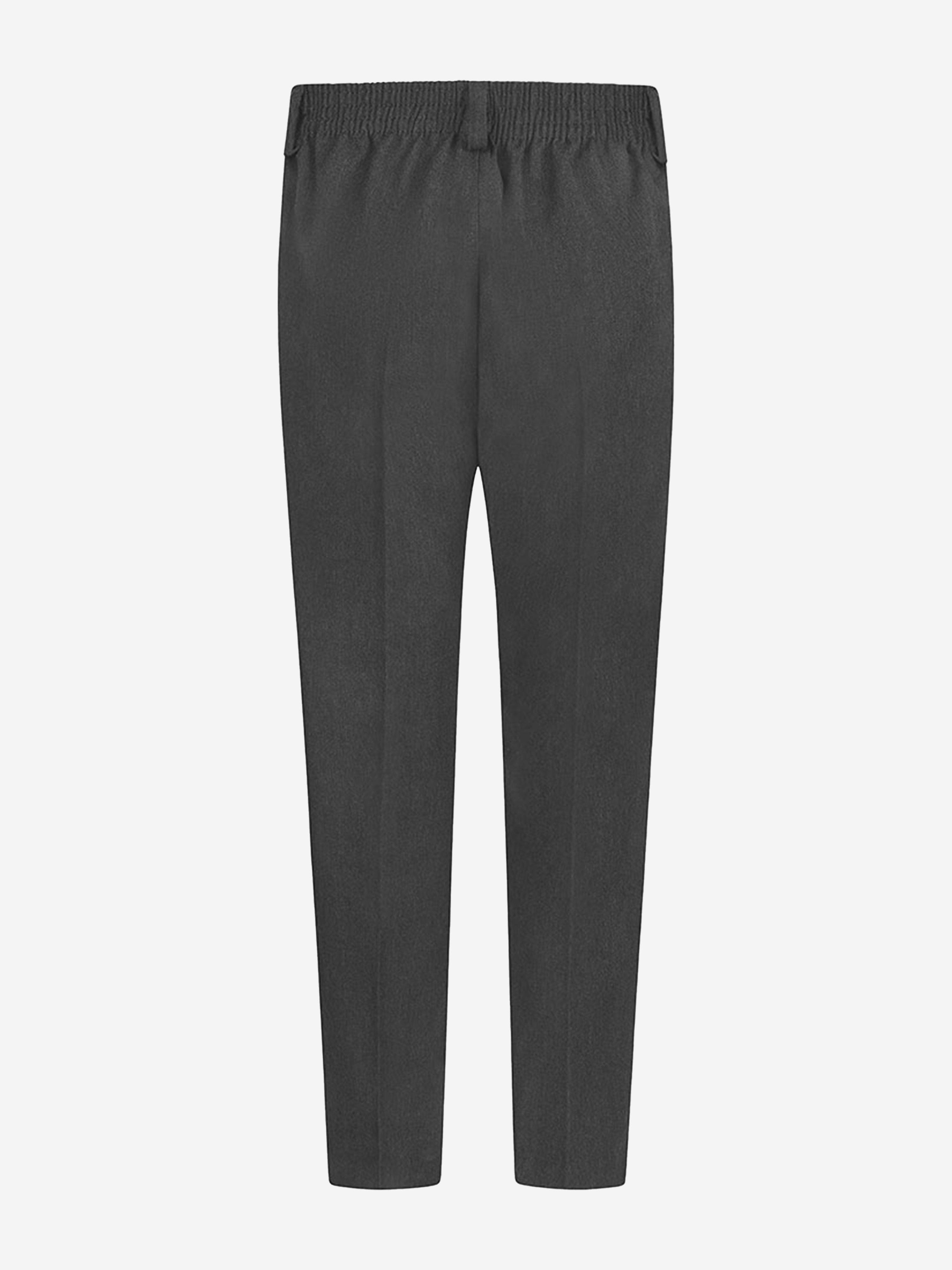 Zeco Boys School Slim Fit Trousers in Grey