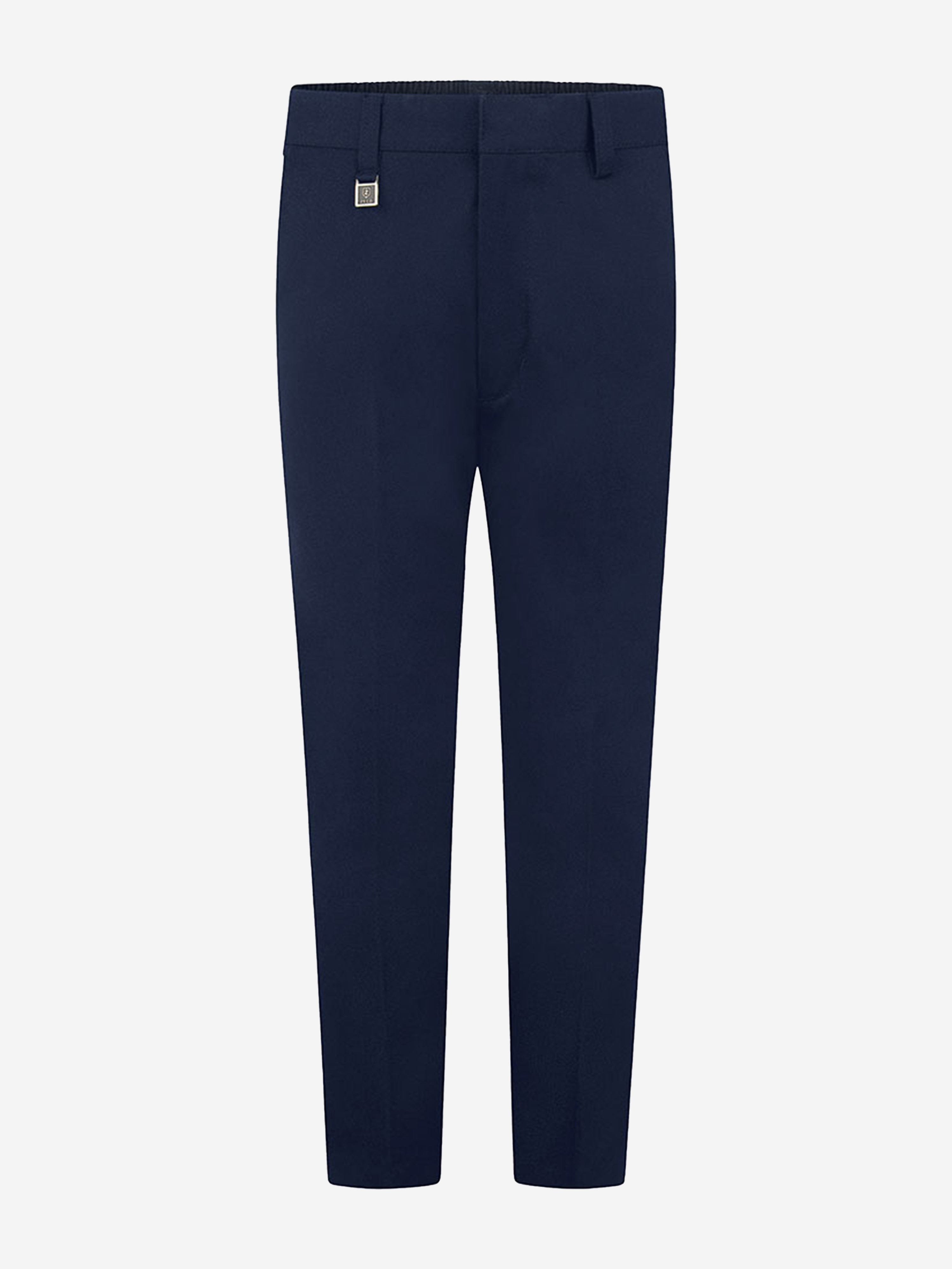 Zeco Boys School Slim Fit Trousers in Navy