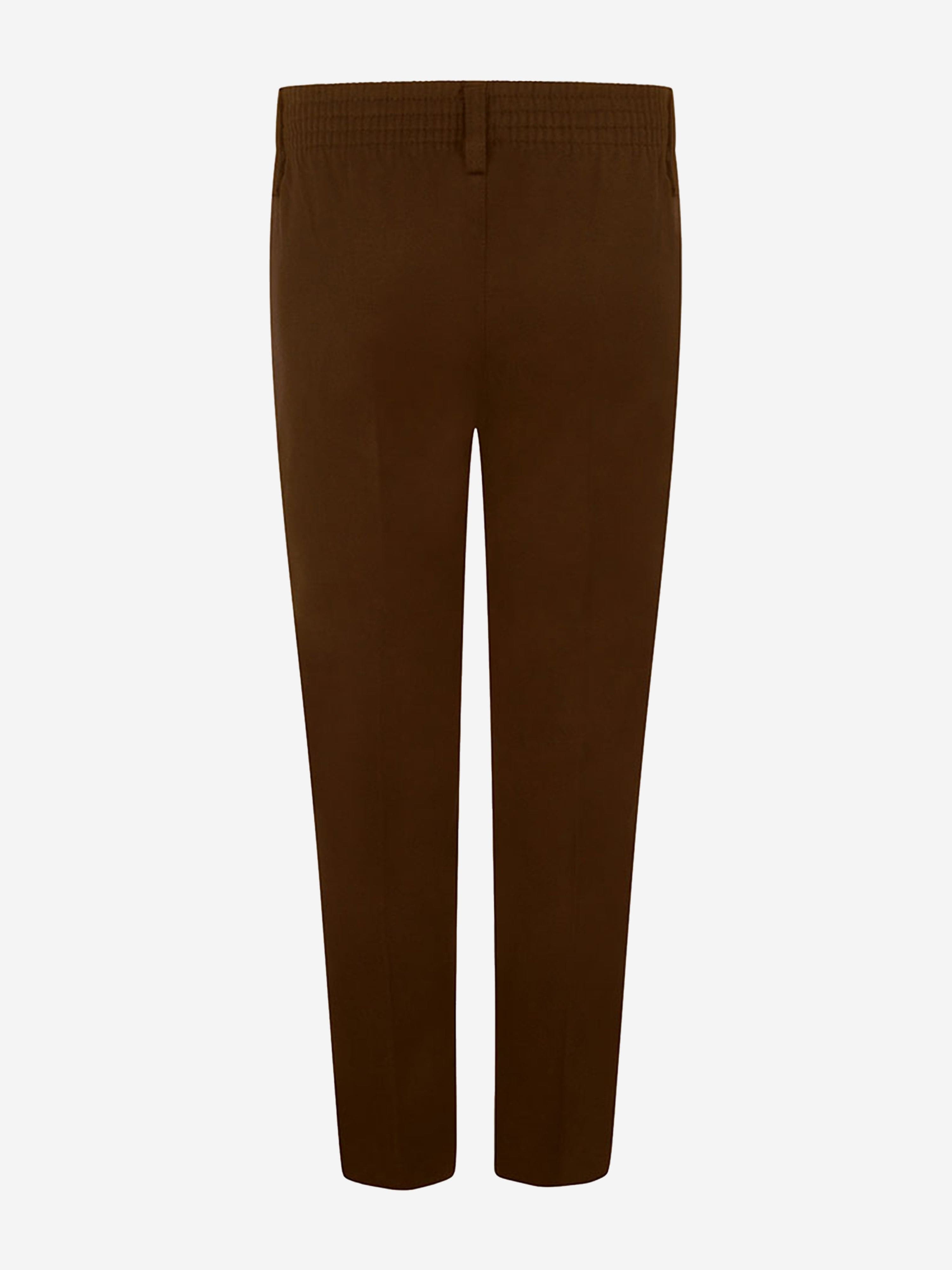 Zeco Boys School Standard Fit Trousers in Brown