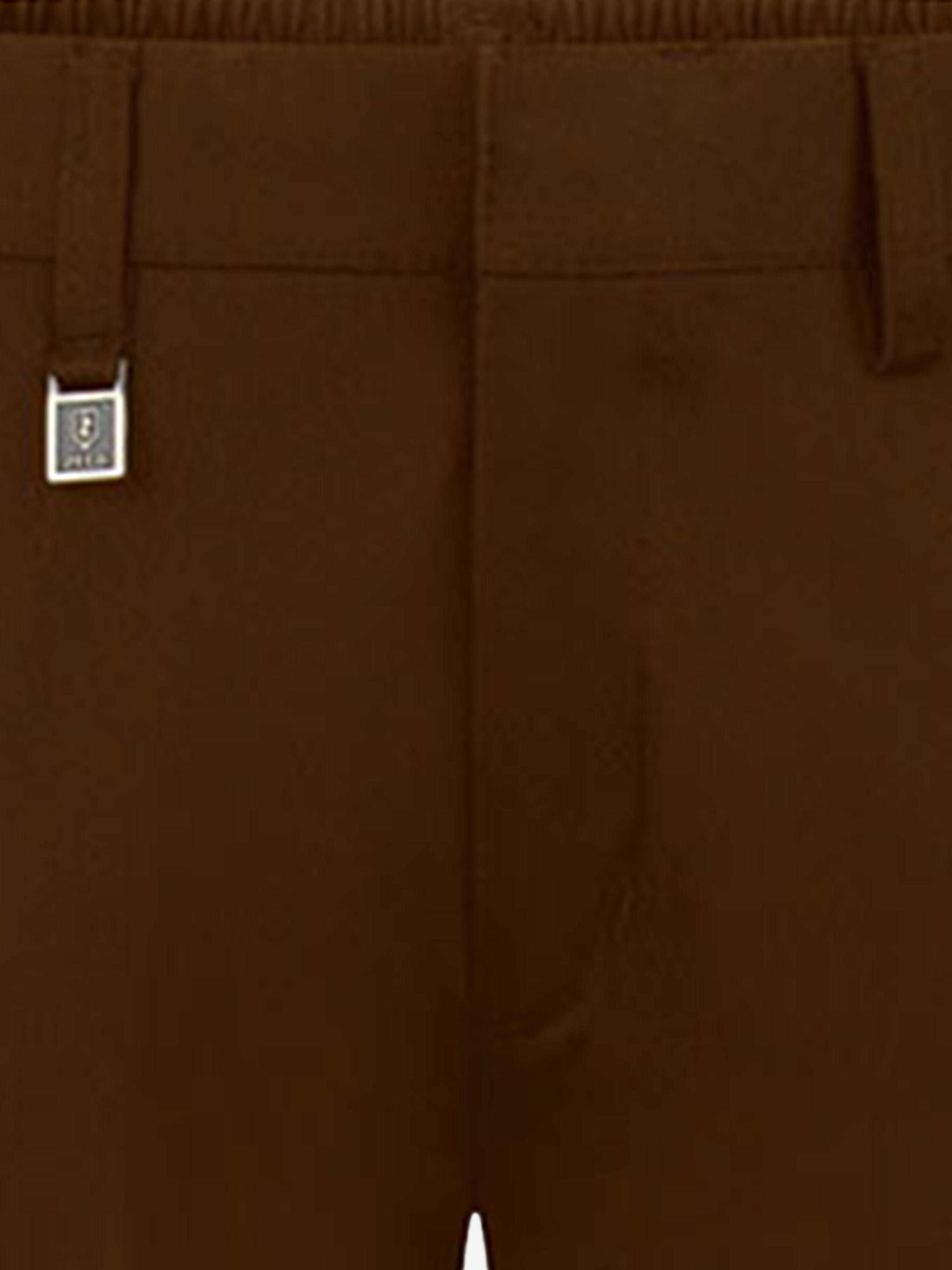 Zeco Boys School Standard Fit Trousers in Brown