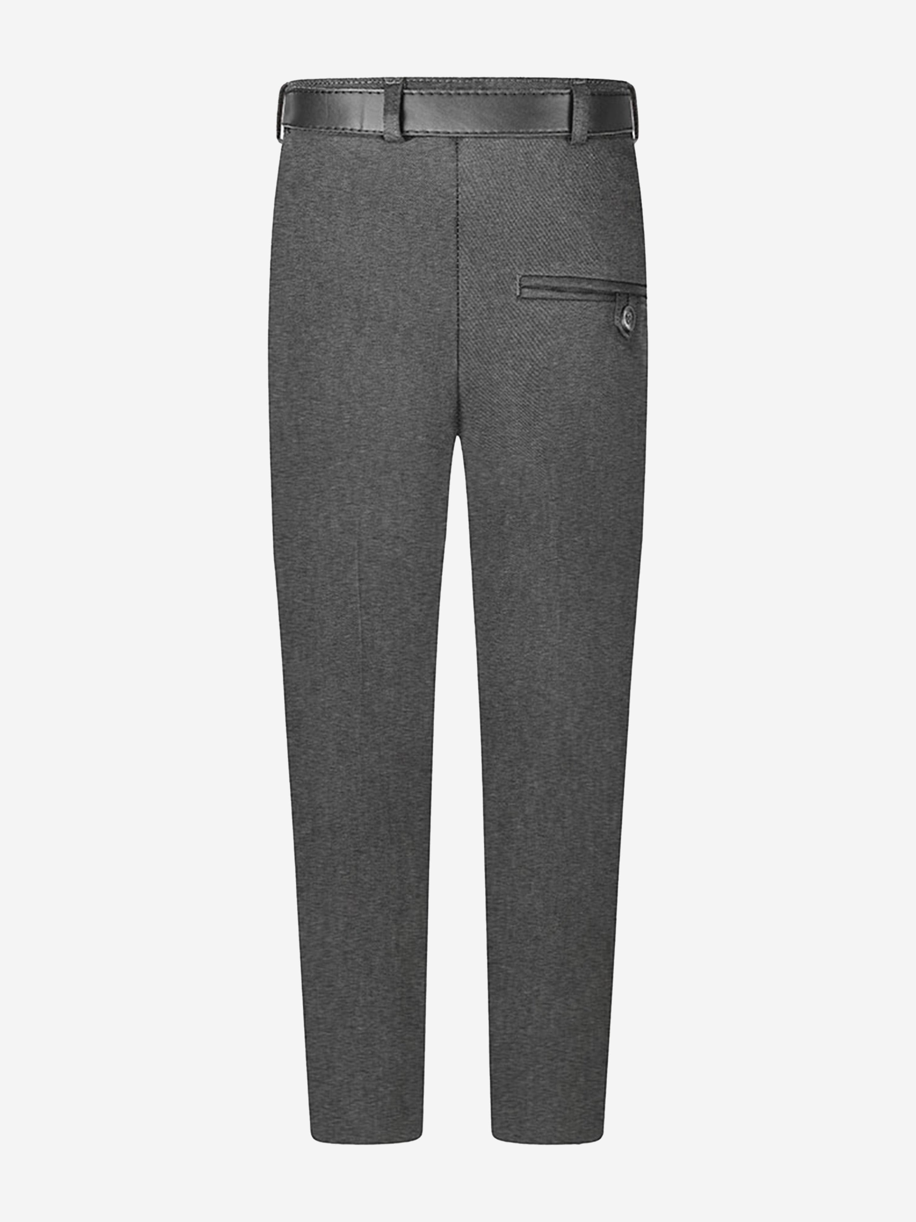 Zeco Boys School Senior Standard Fit Trousers - Regular Leg in Grey