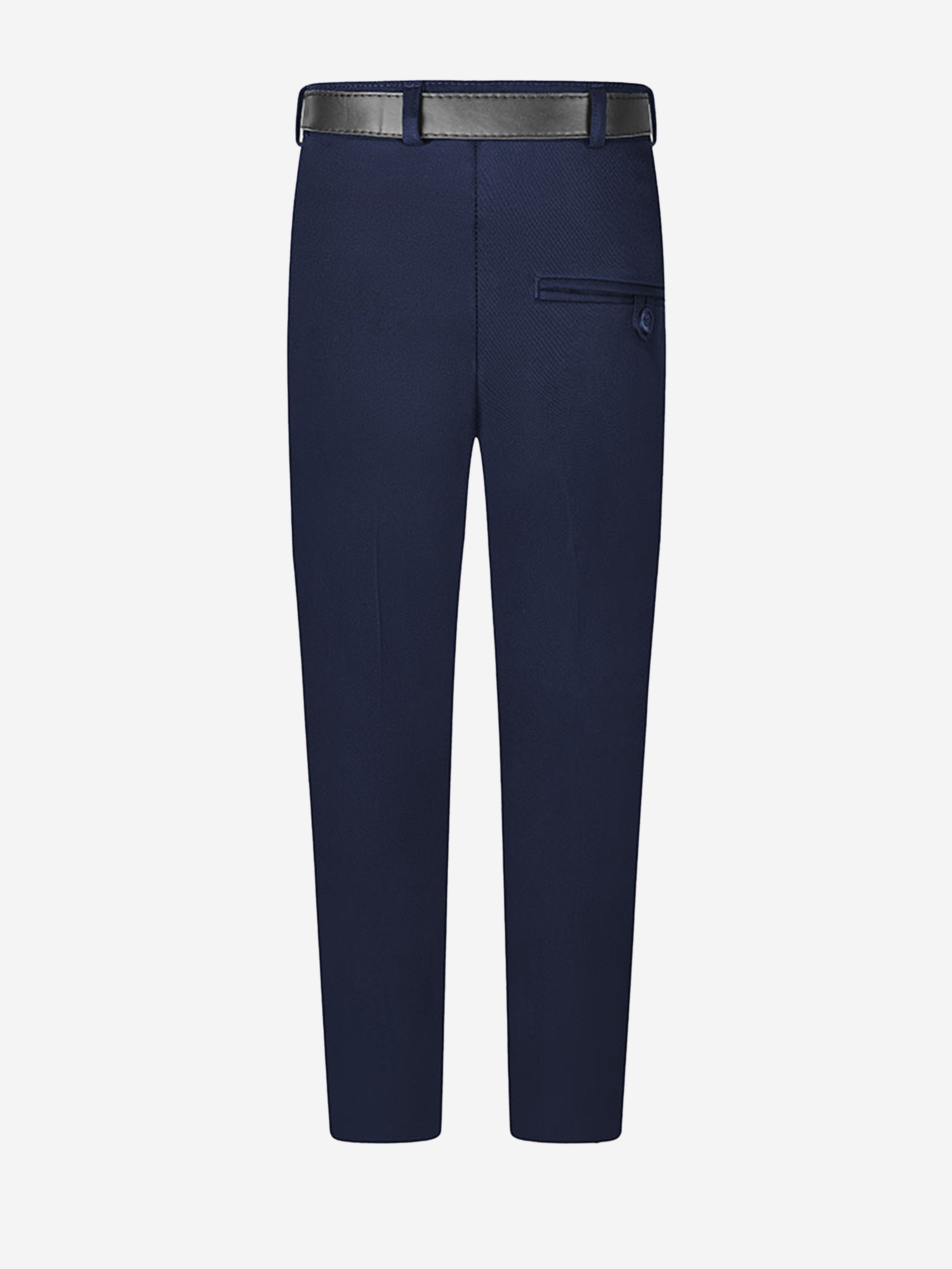 Zeco Boys School Senior Standard Fit Trousers - Regular Leg in Navy