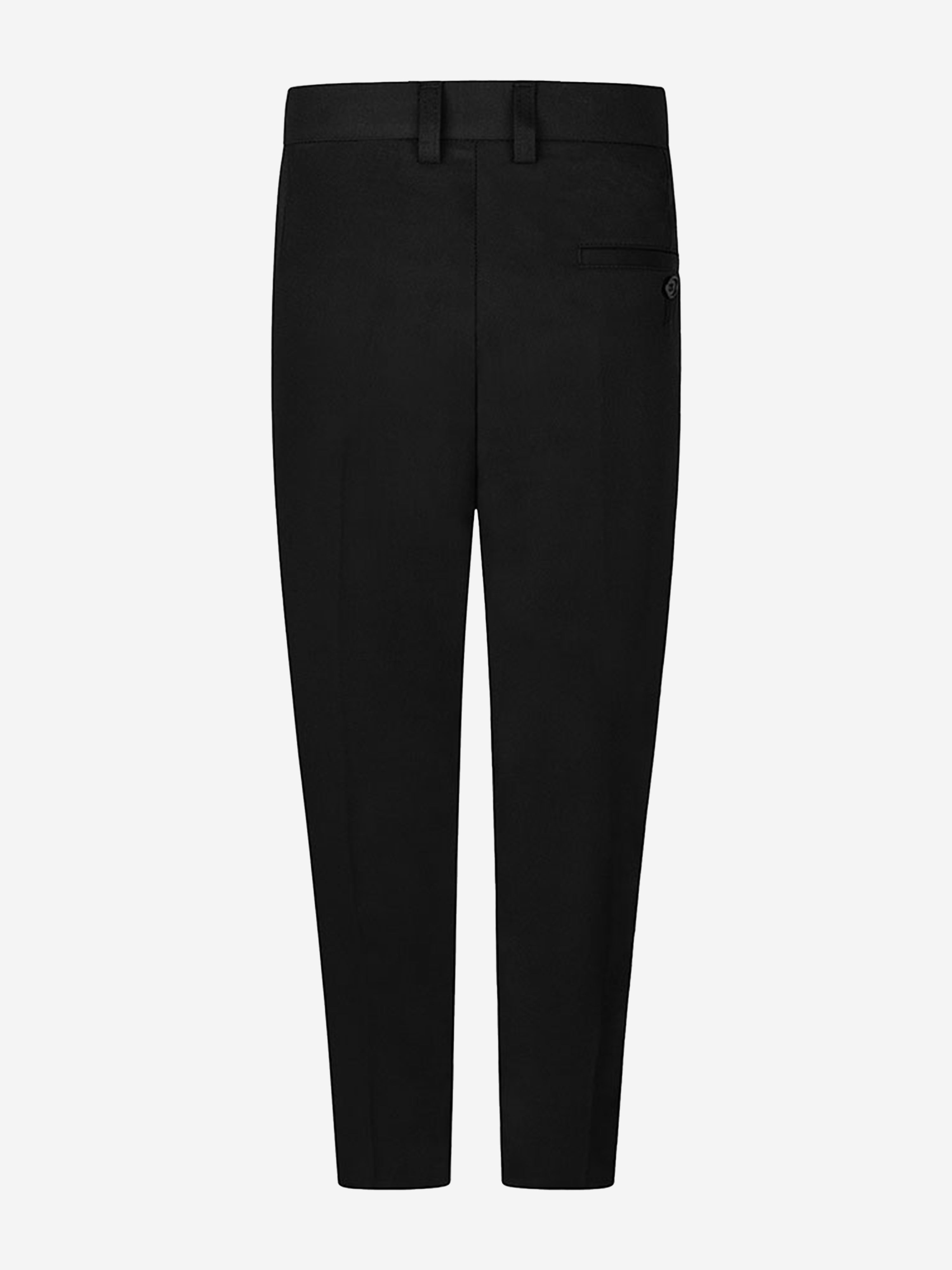 Zeco Boys School Slim Fit Short Leg Trousers in Black