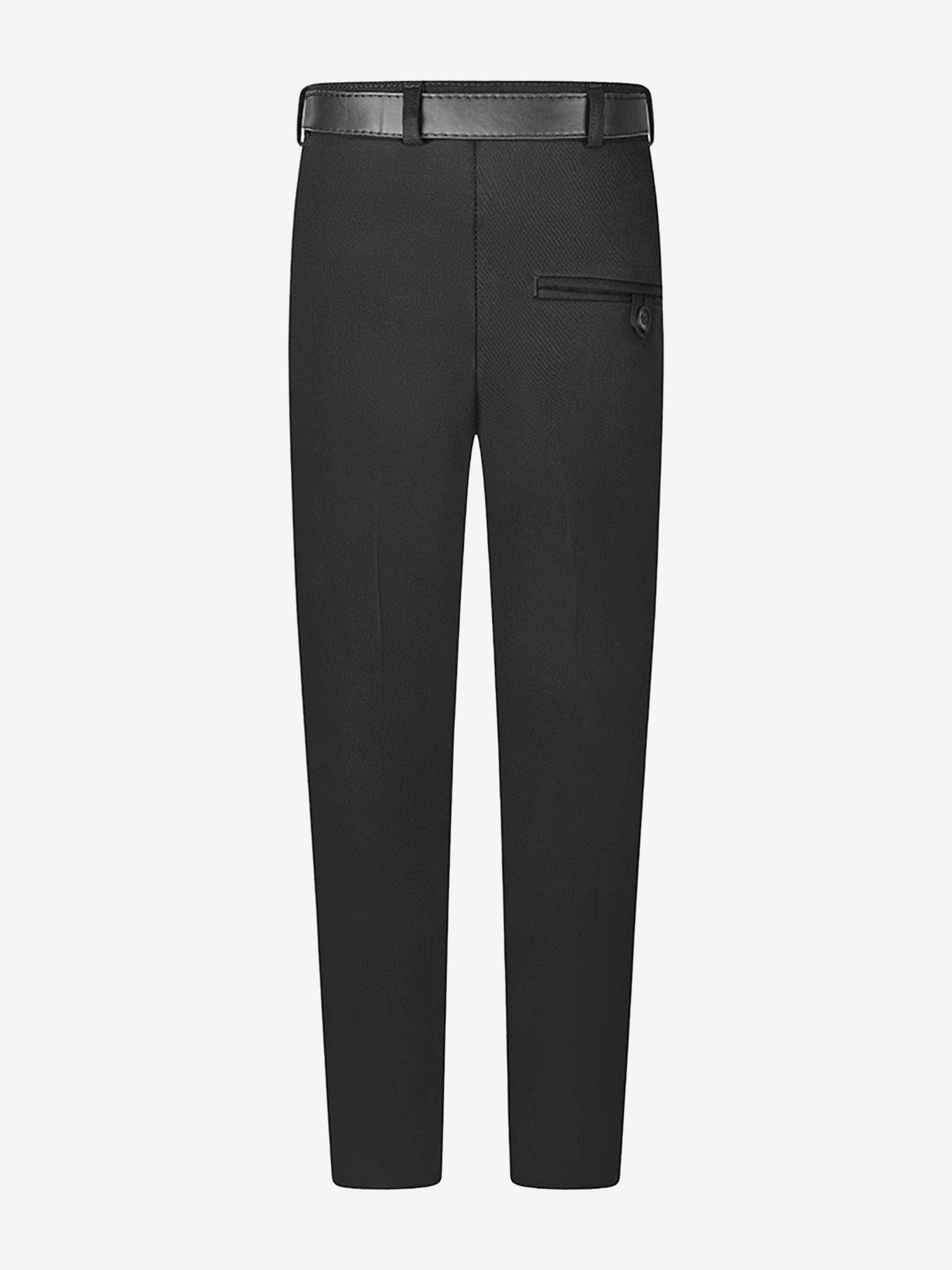 Zeco Boys School Senior Standard Fit Trousers - Long Leg in Black