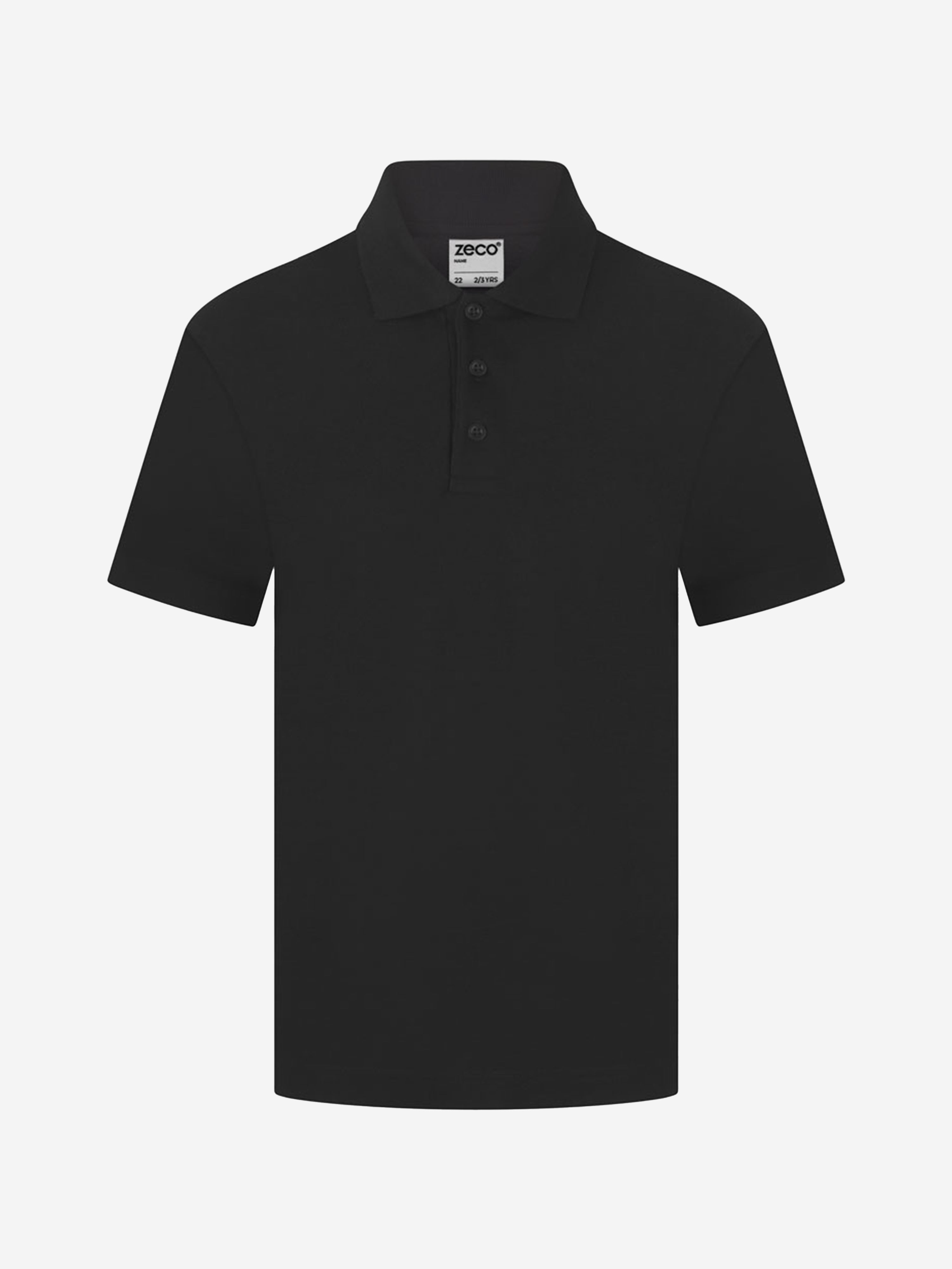 Zeco Kids School Polo Shirt in Black