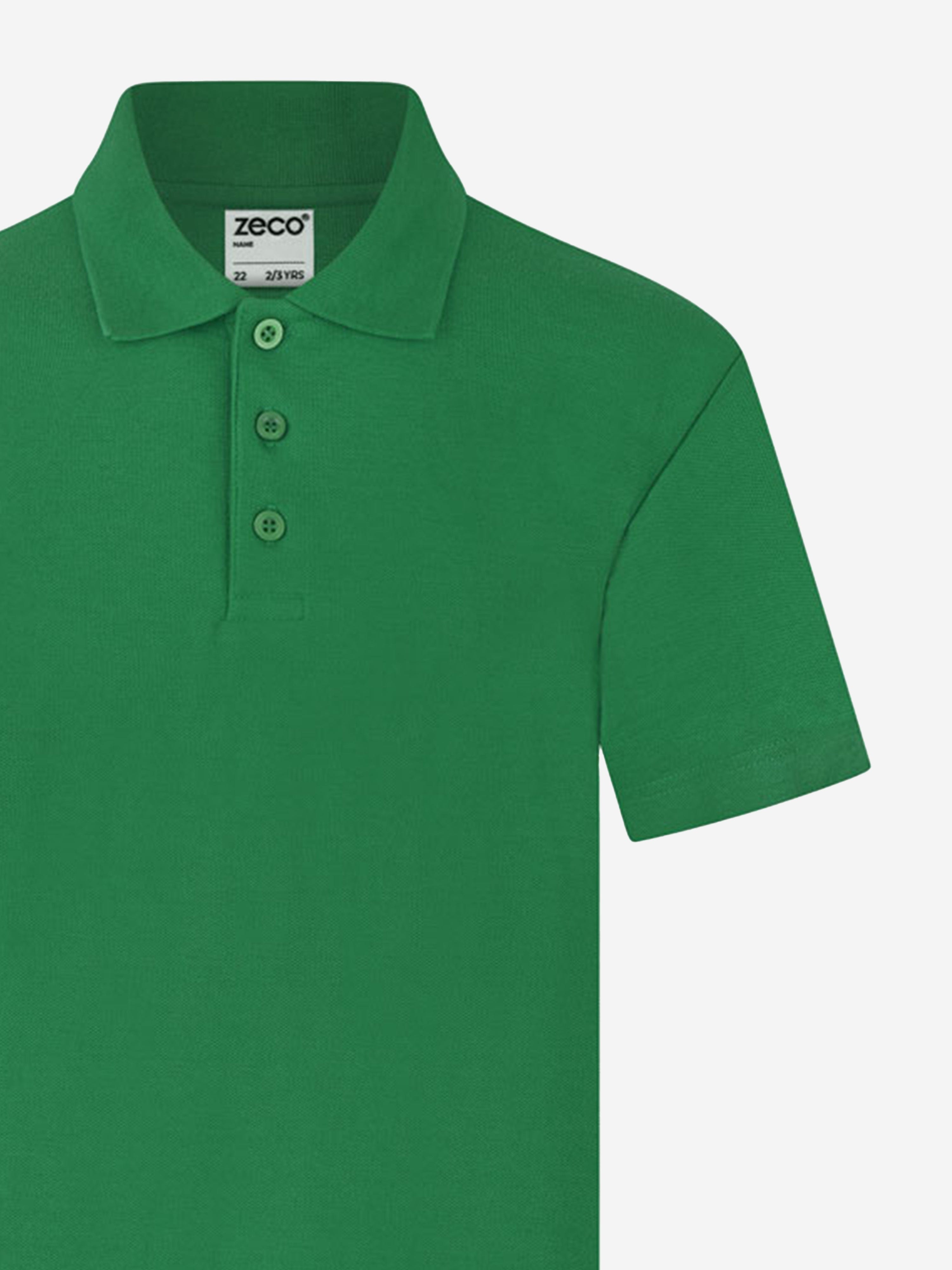 Zeco Kids School Polo Shirt in Green