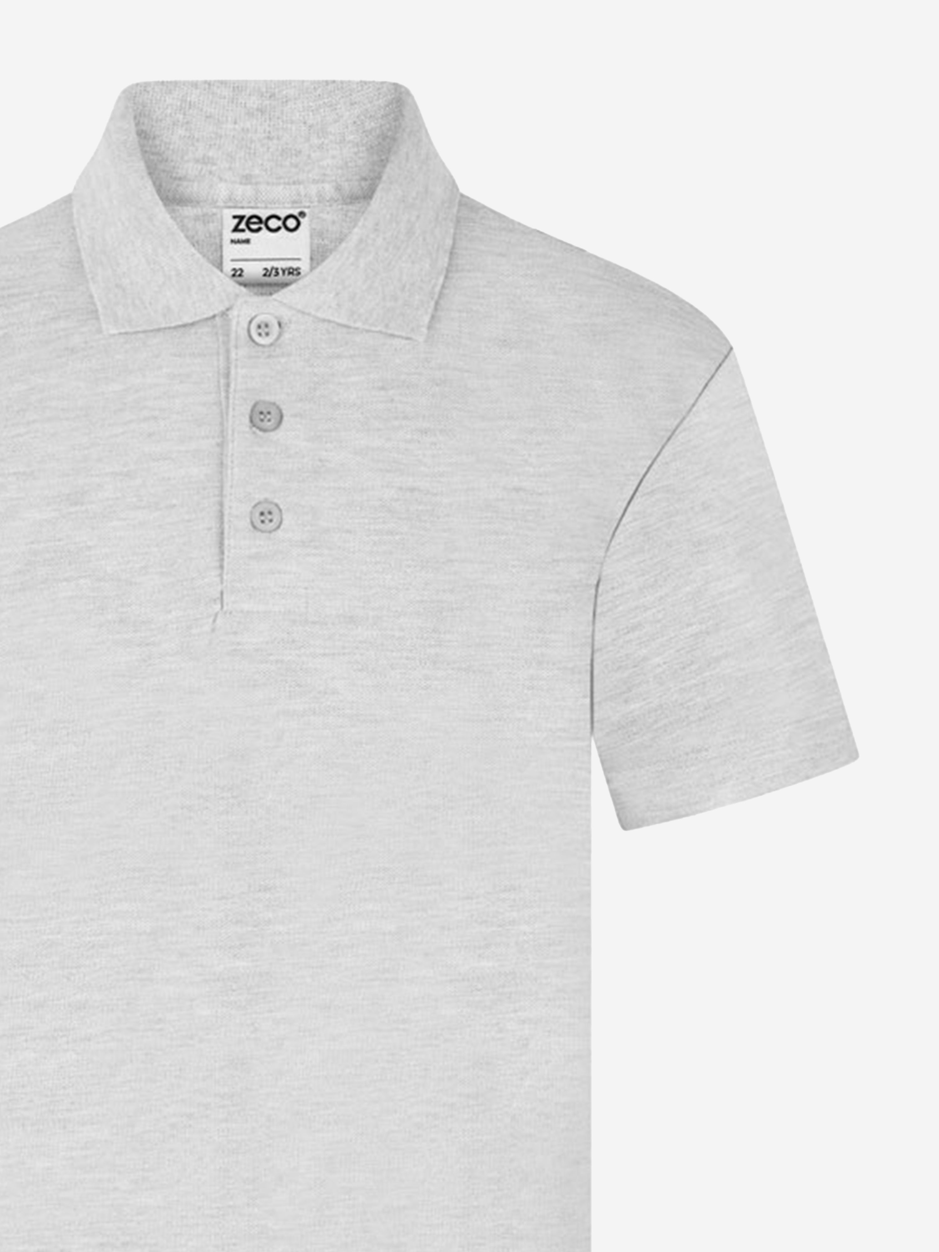 Zeco Kids School Polo Shirt in Grey