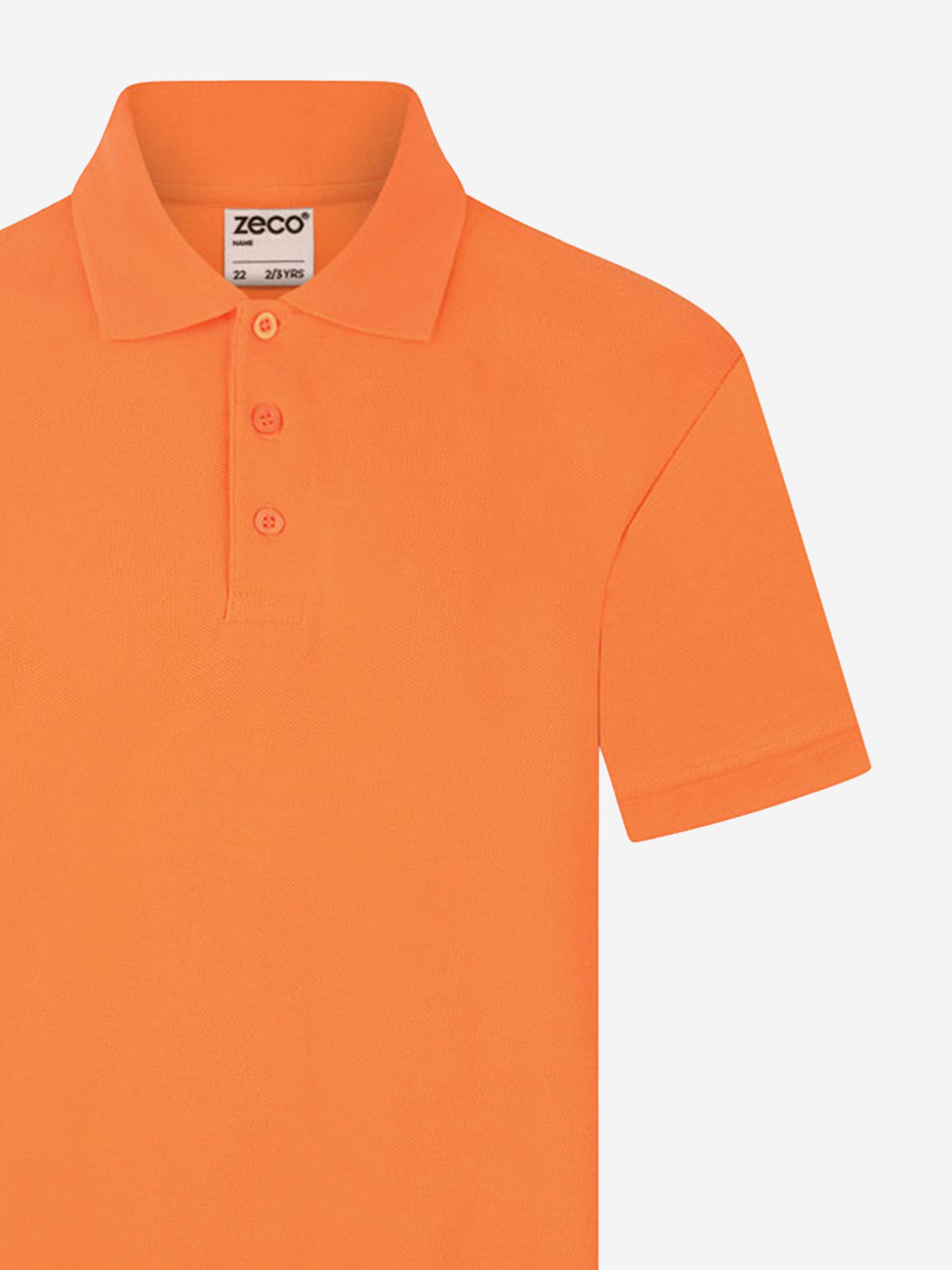 Zeco Kids School Polo Shirt in Orange