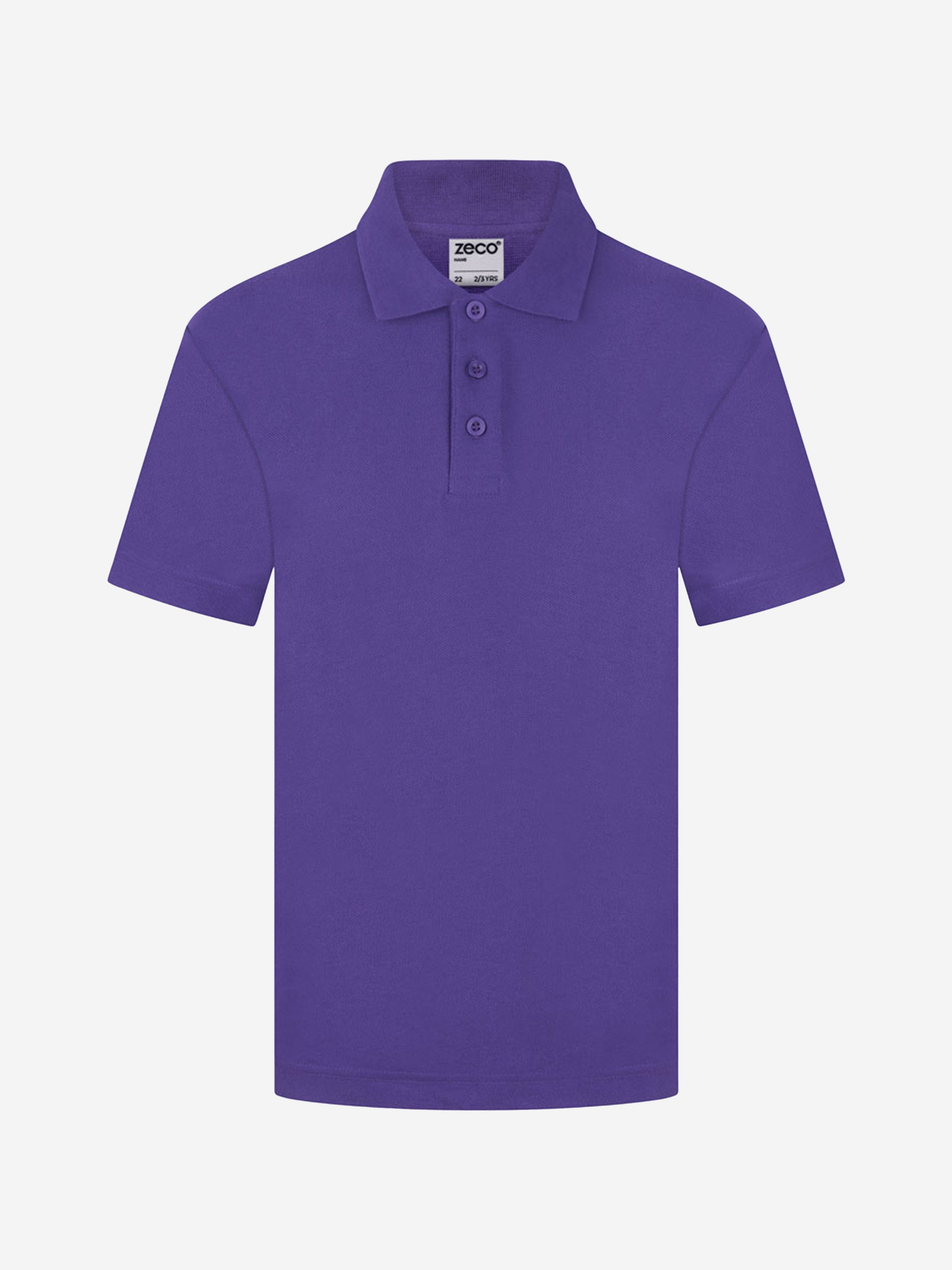 Zeco Kids School Polo Shirt in Purple