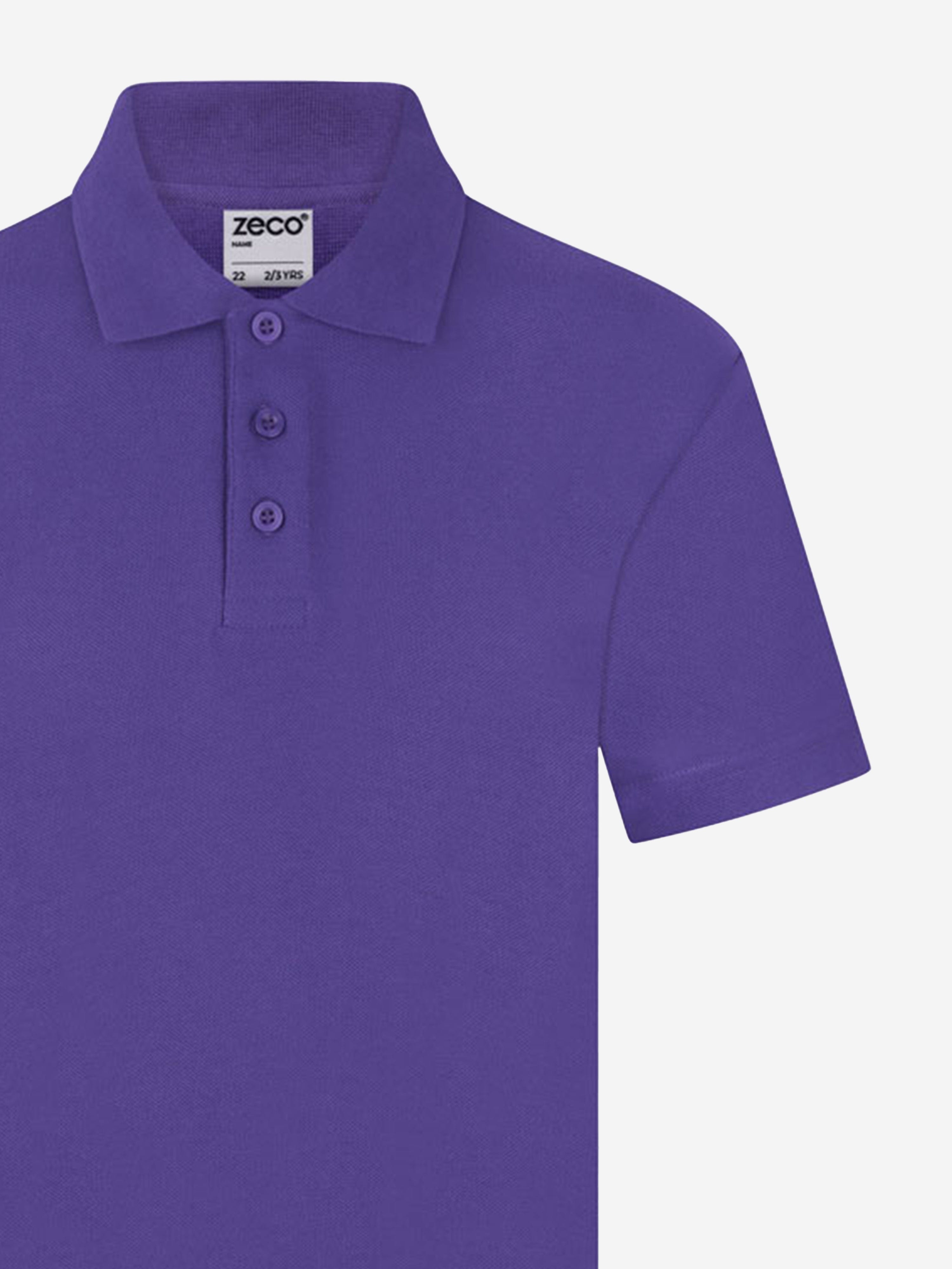 Zeco Kids School Polo Shirt in Purple