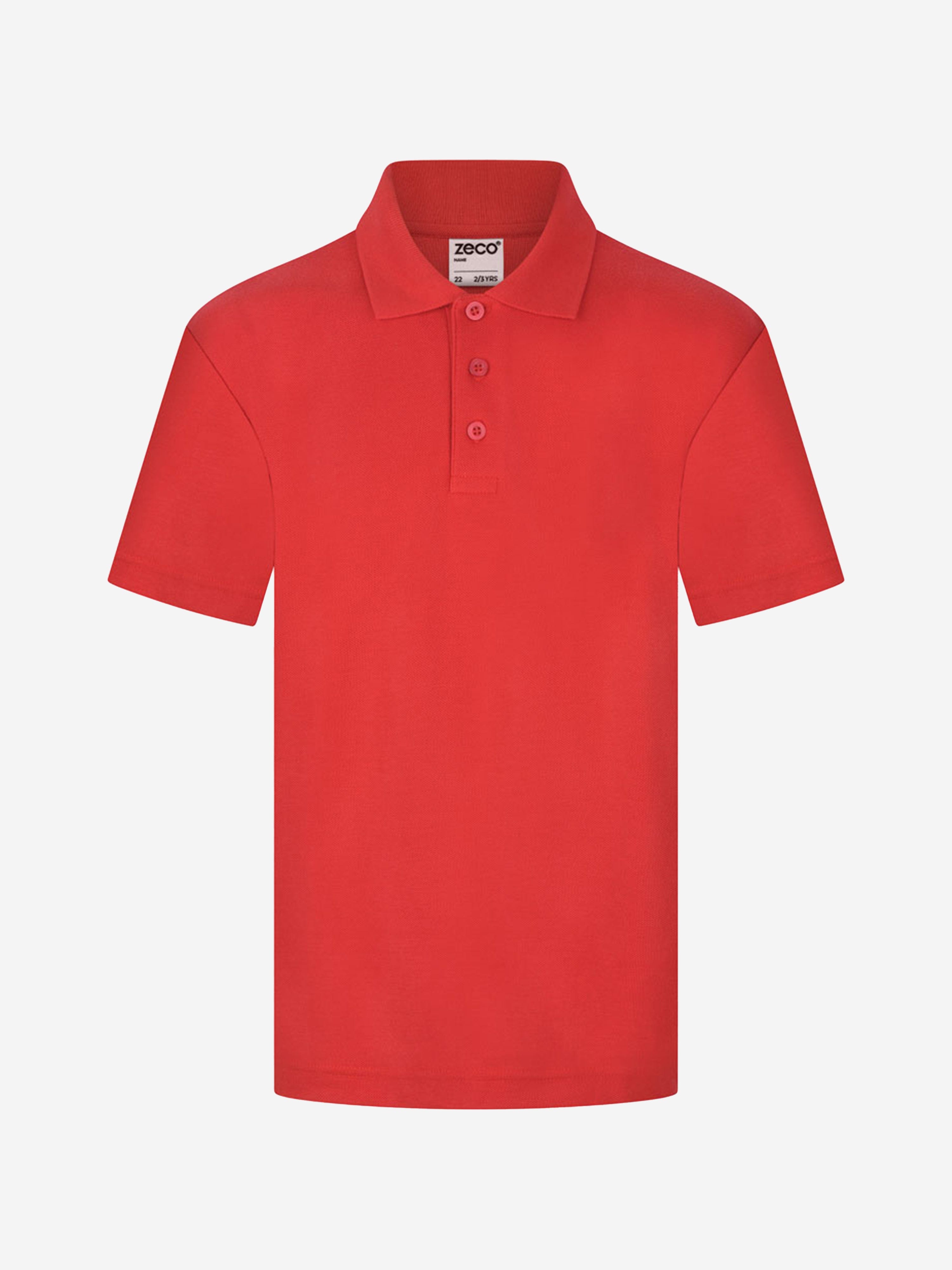 Zeco Kids School Polo Shirt in Red