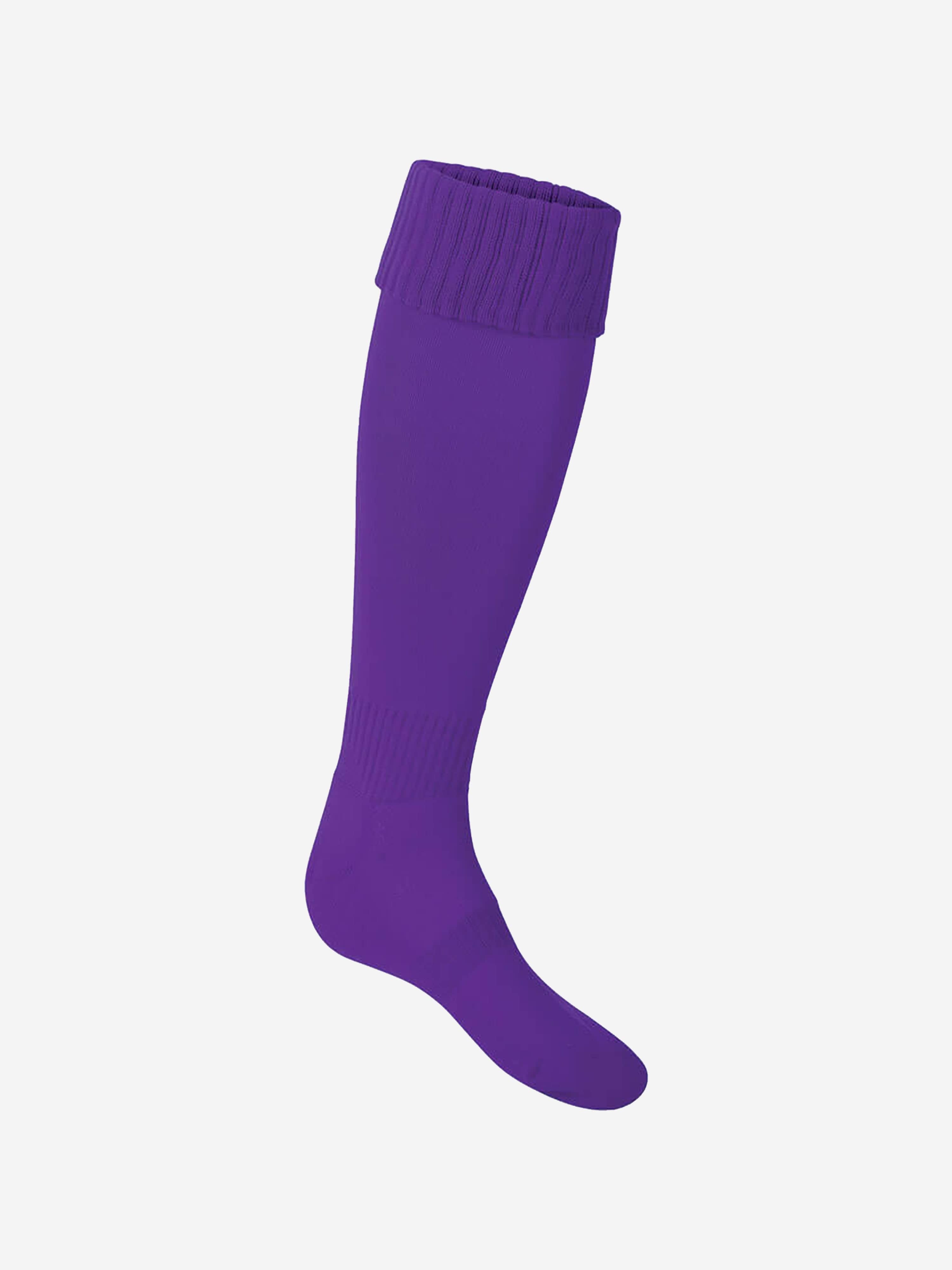 Zeco Kids School Football Socks in Purple