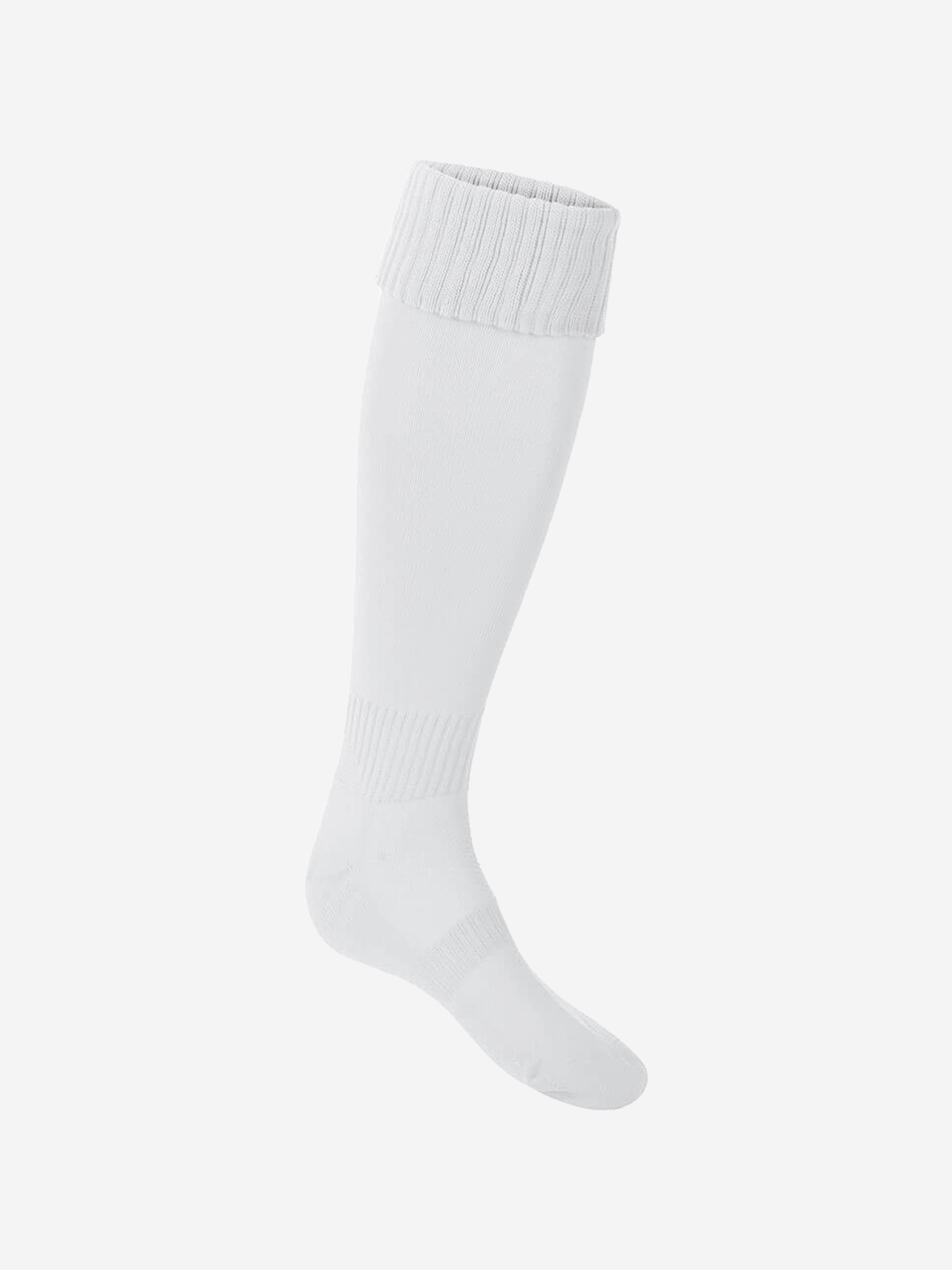 Zeco Kids School Football Socks in White