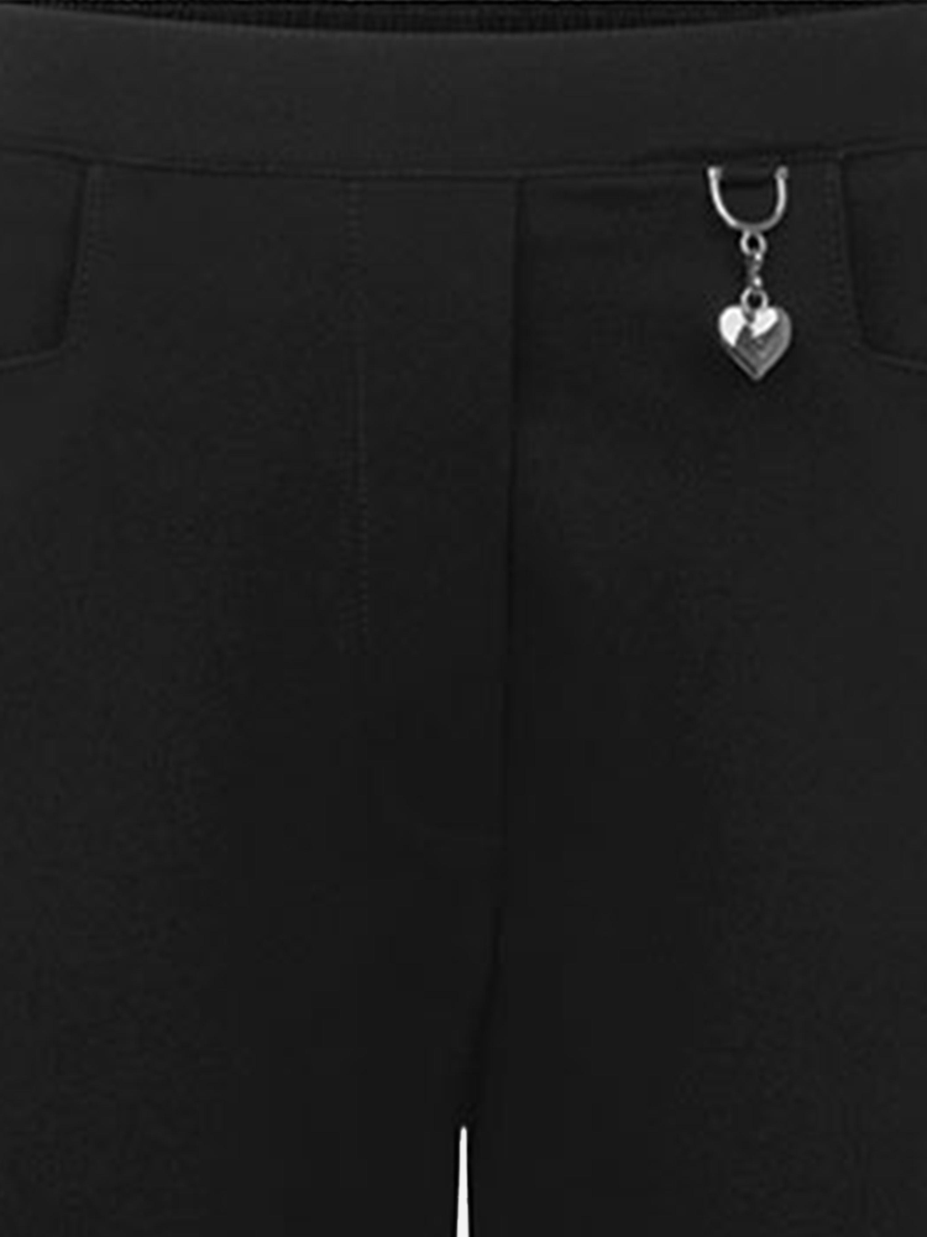 Zeco Girls School 2 Pocket Lycra Trousers in Black