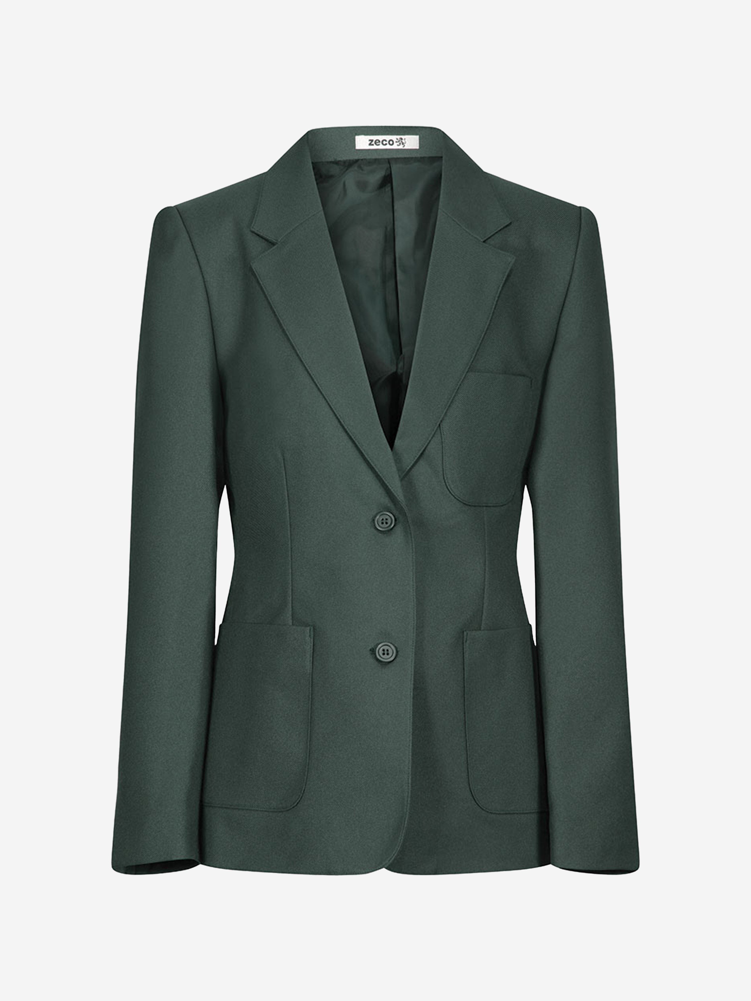 Zeco Girls School Fitted Eco Blazer in Green