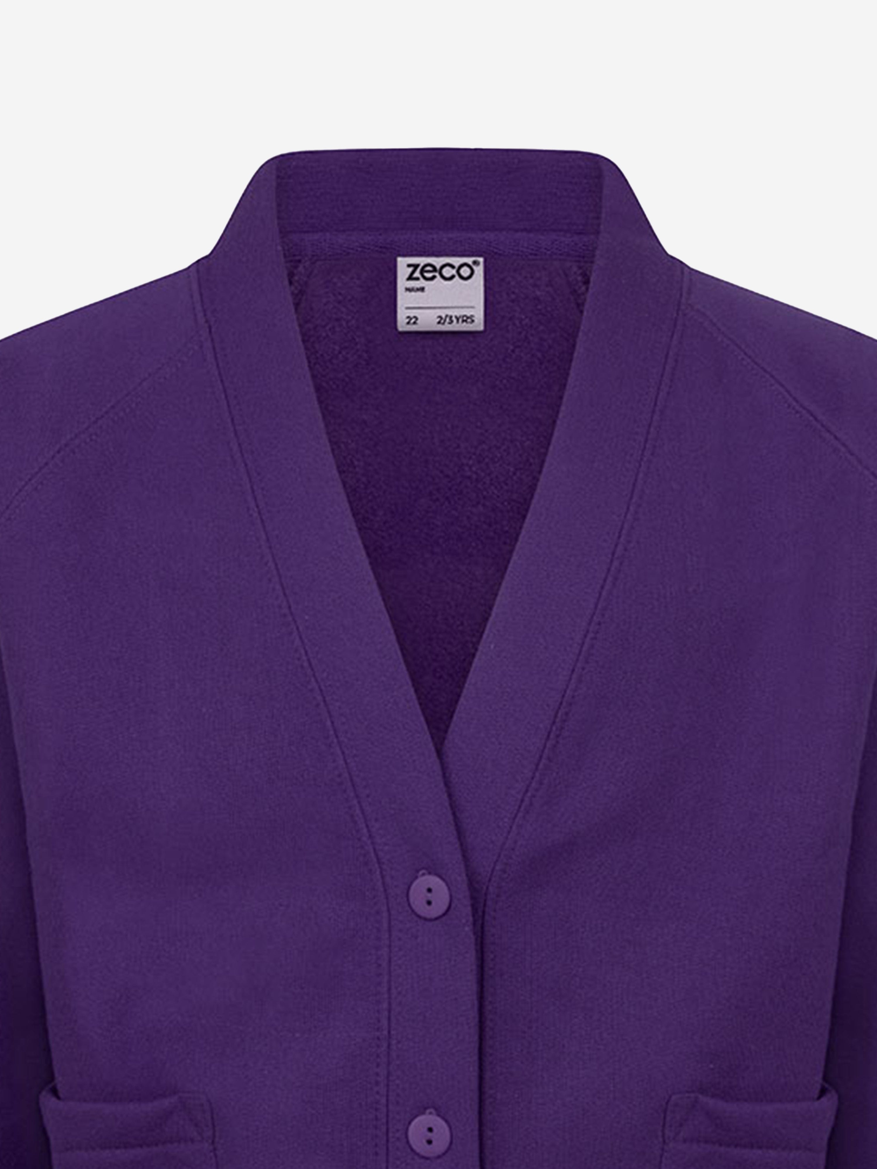 Zeco Kids School Sweatshirt Cardigan in Purple