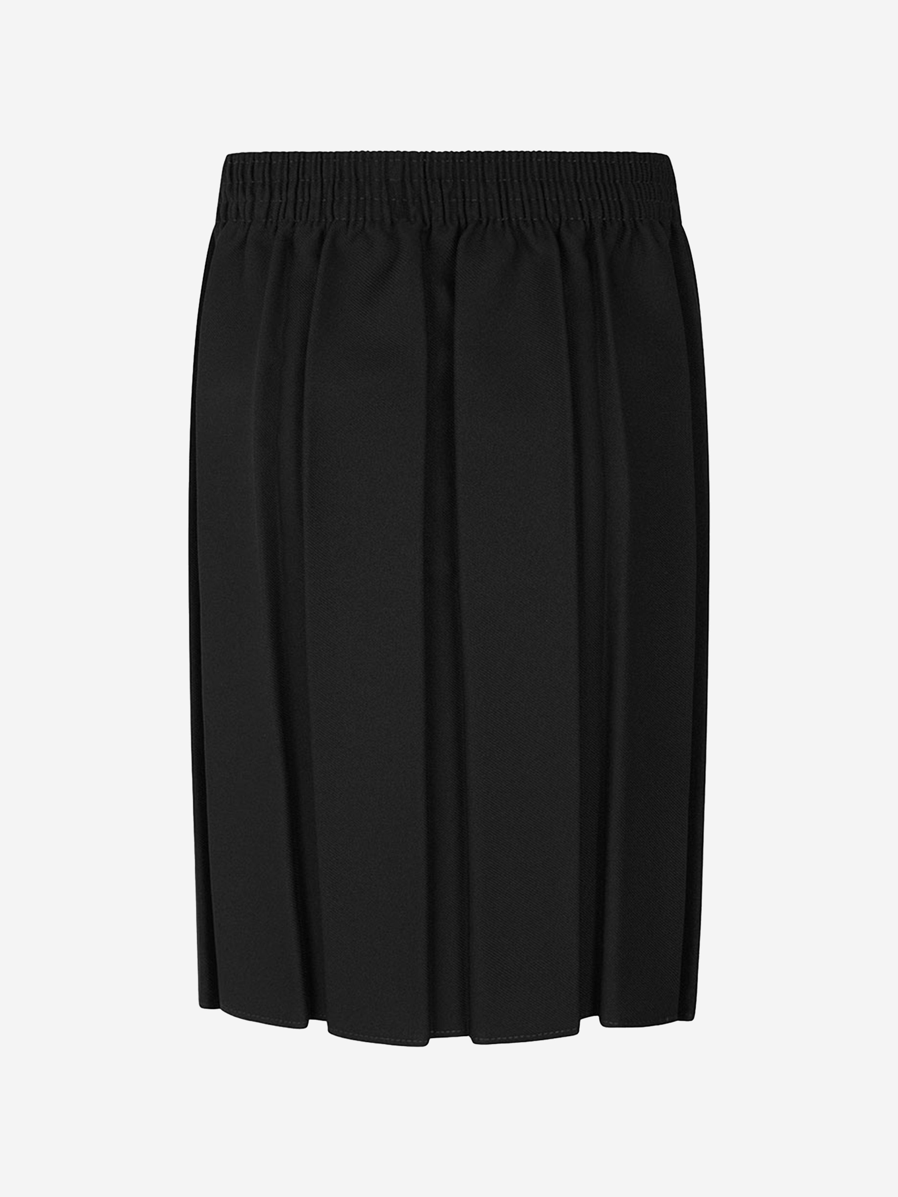 Zeco Girls School Box Pleat Skirt in Black