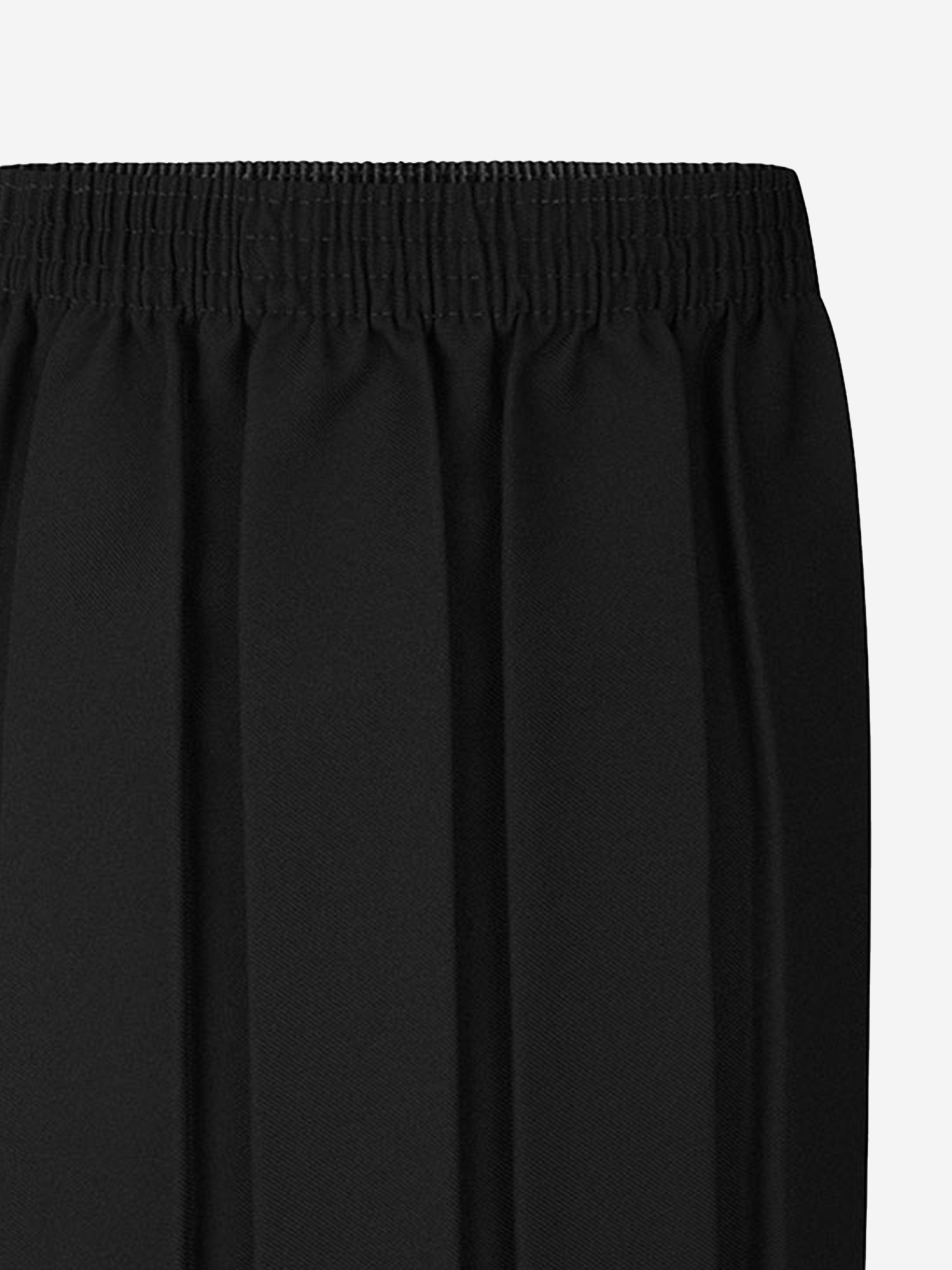 Zeco Girls School Box Pleat Skirt in Black