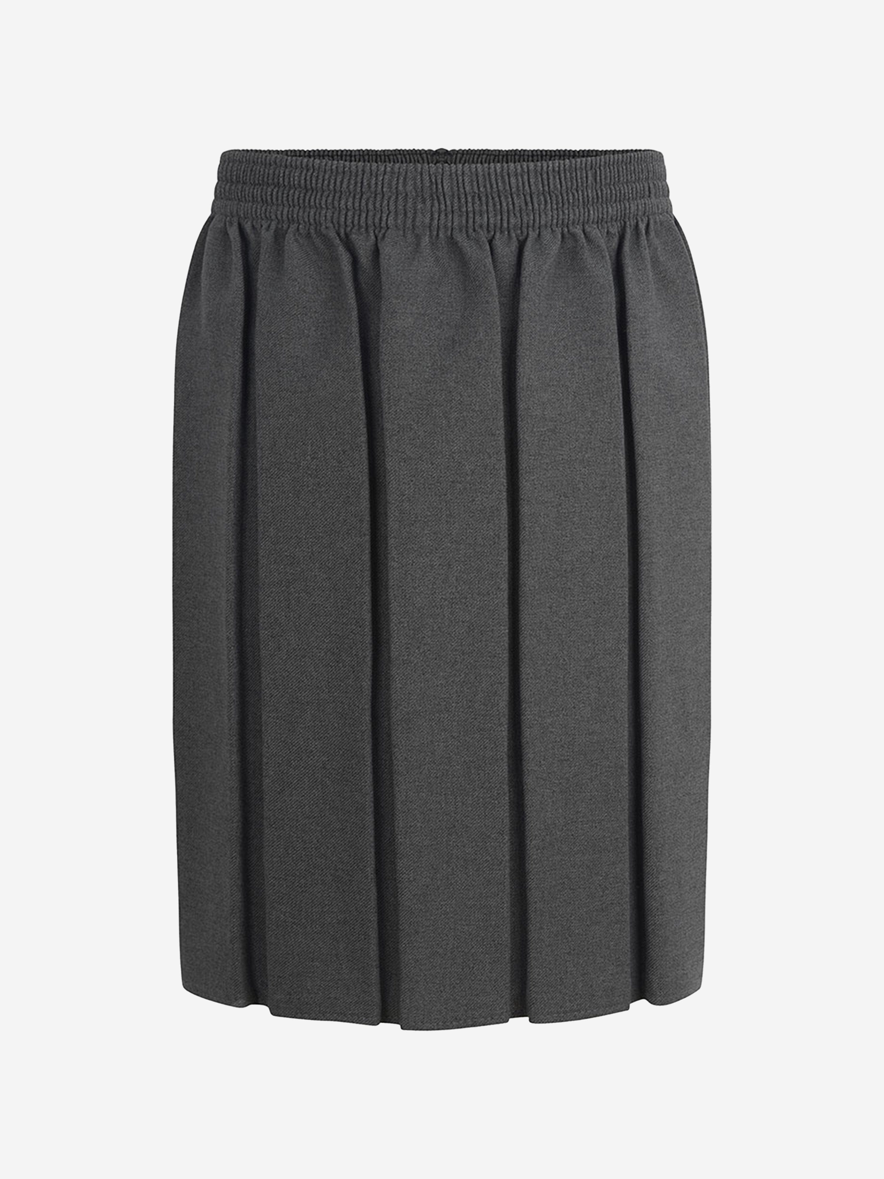 Zeco Girls School Box Pleat Skirt in Grey