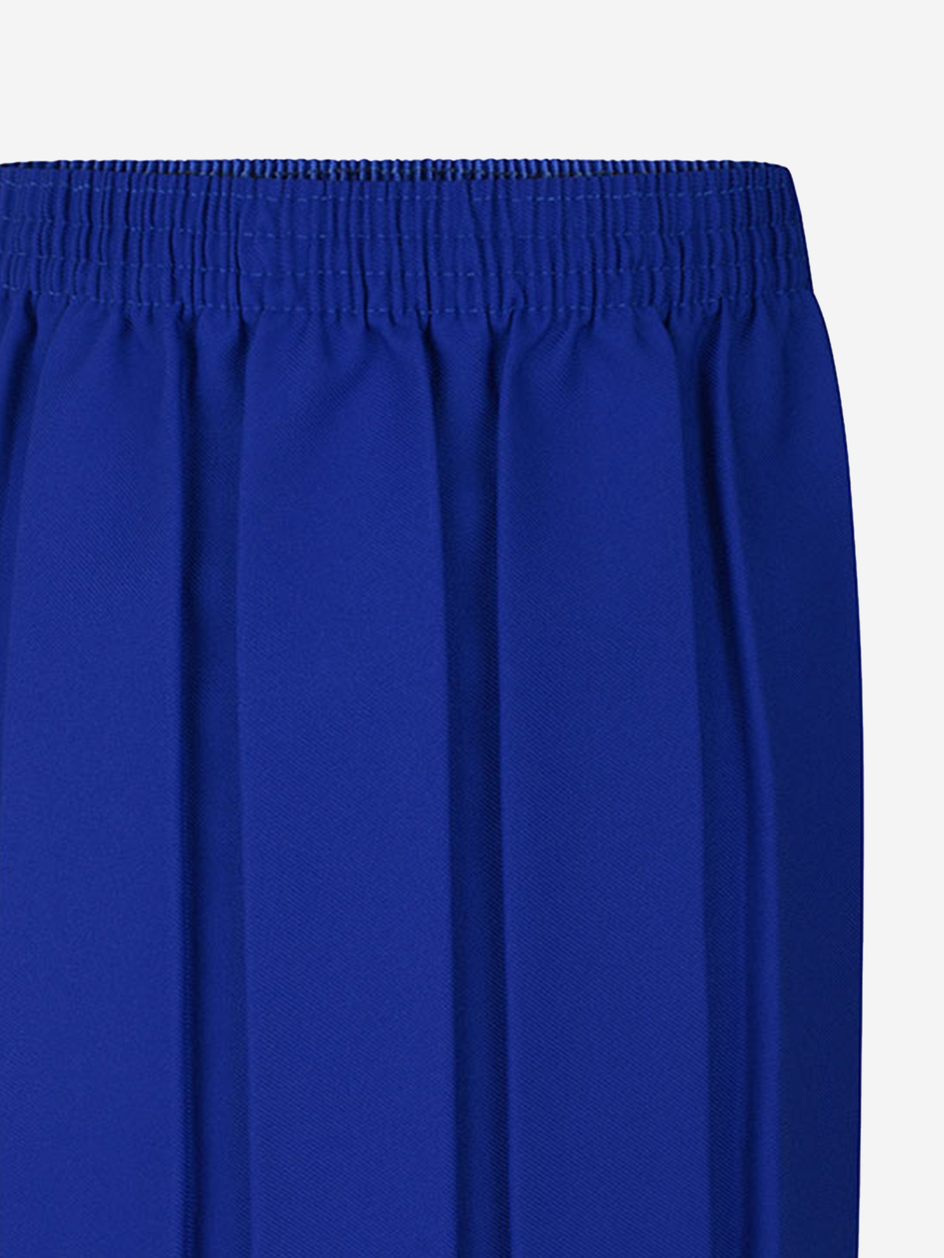 Zeco Girls School Box Pleat Skirt in Blue