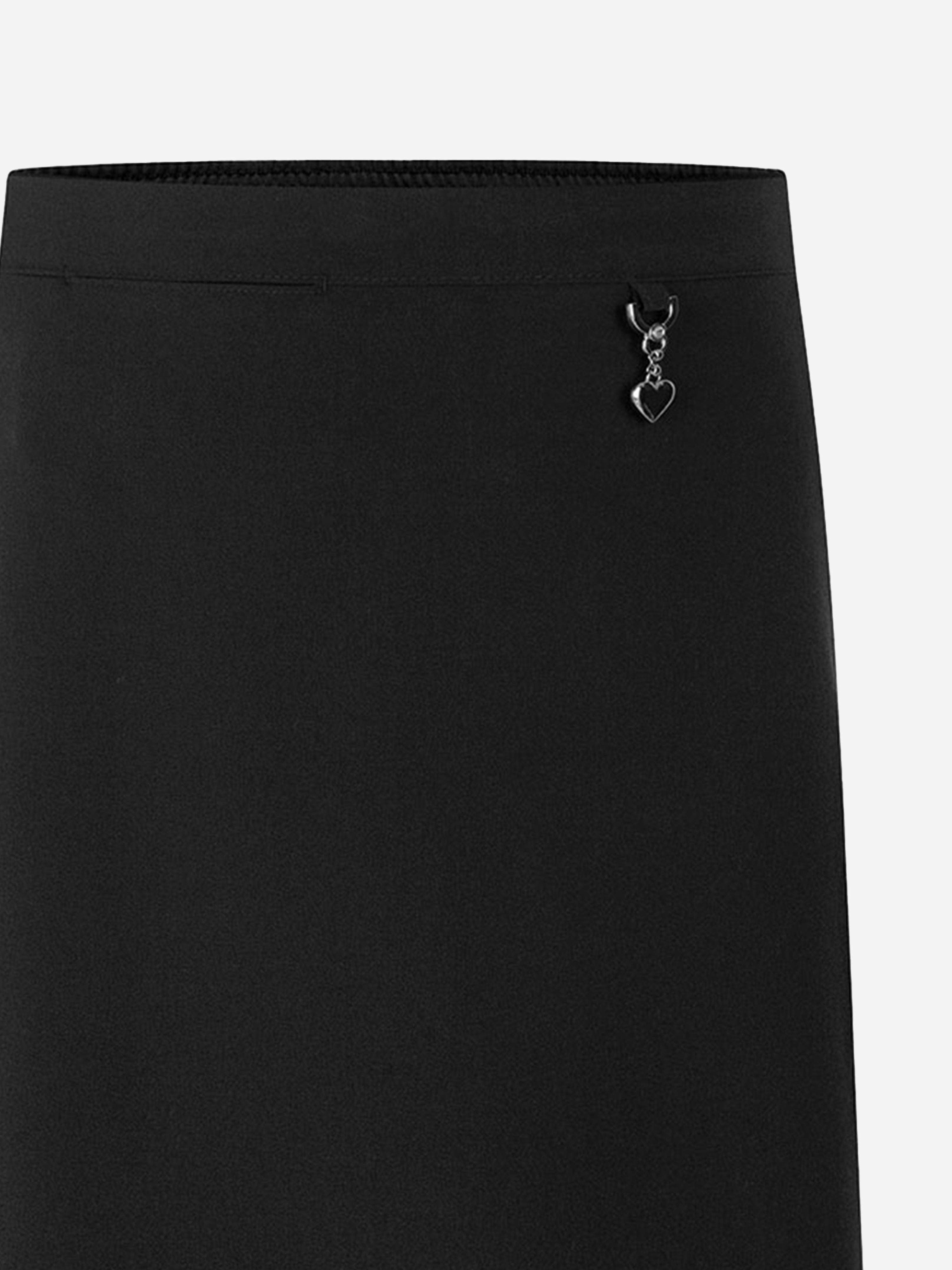 Zeco Girls School Lycra Heart Skirt in Black