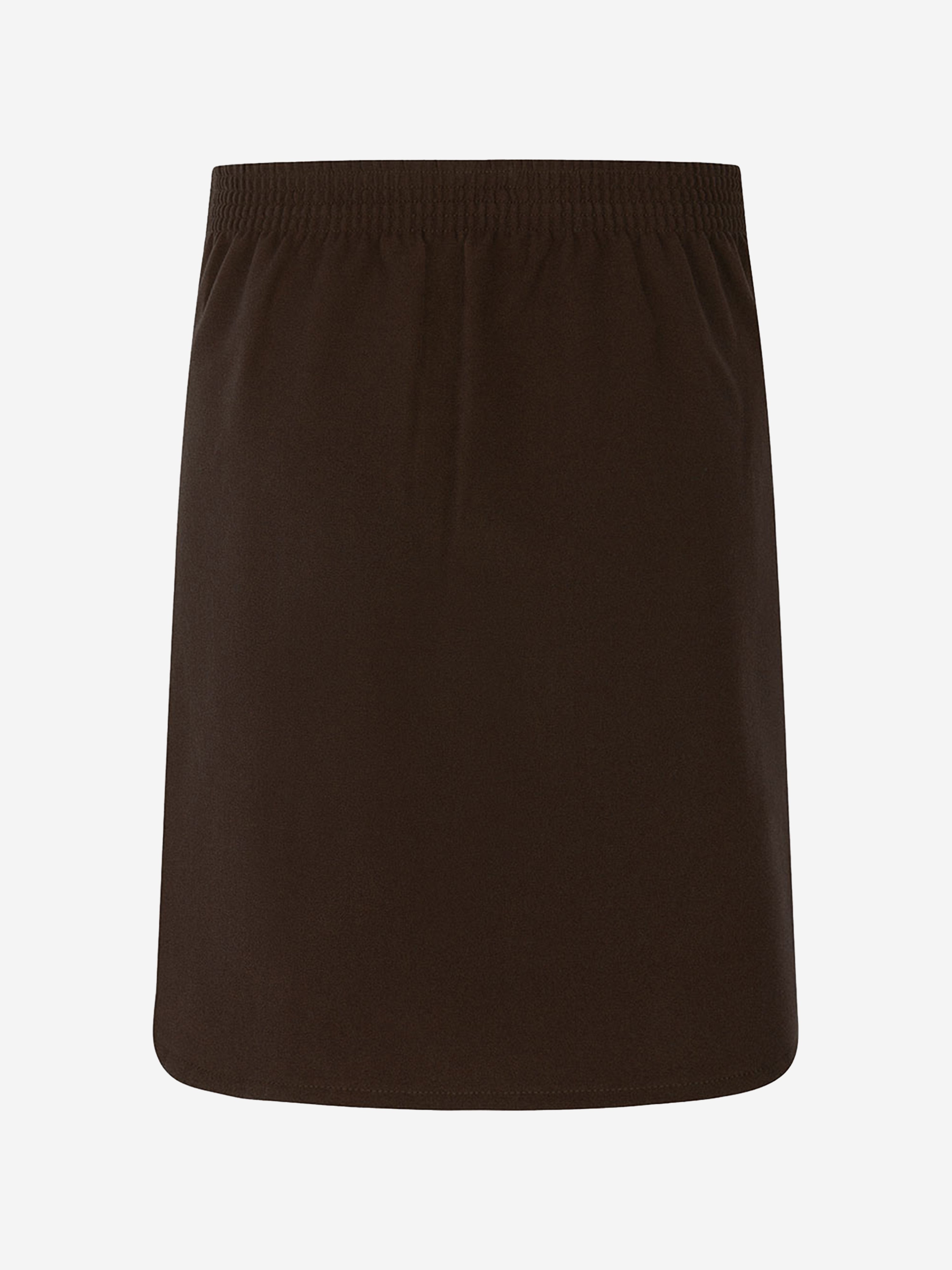 Zeco Girls School Lycra Heart Skirt in Brown