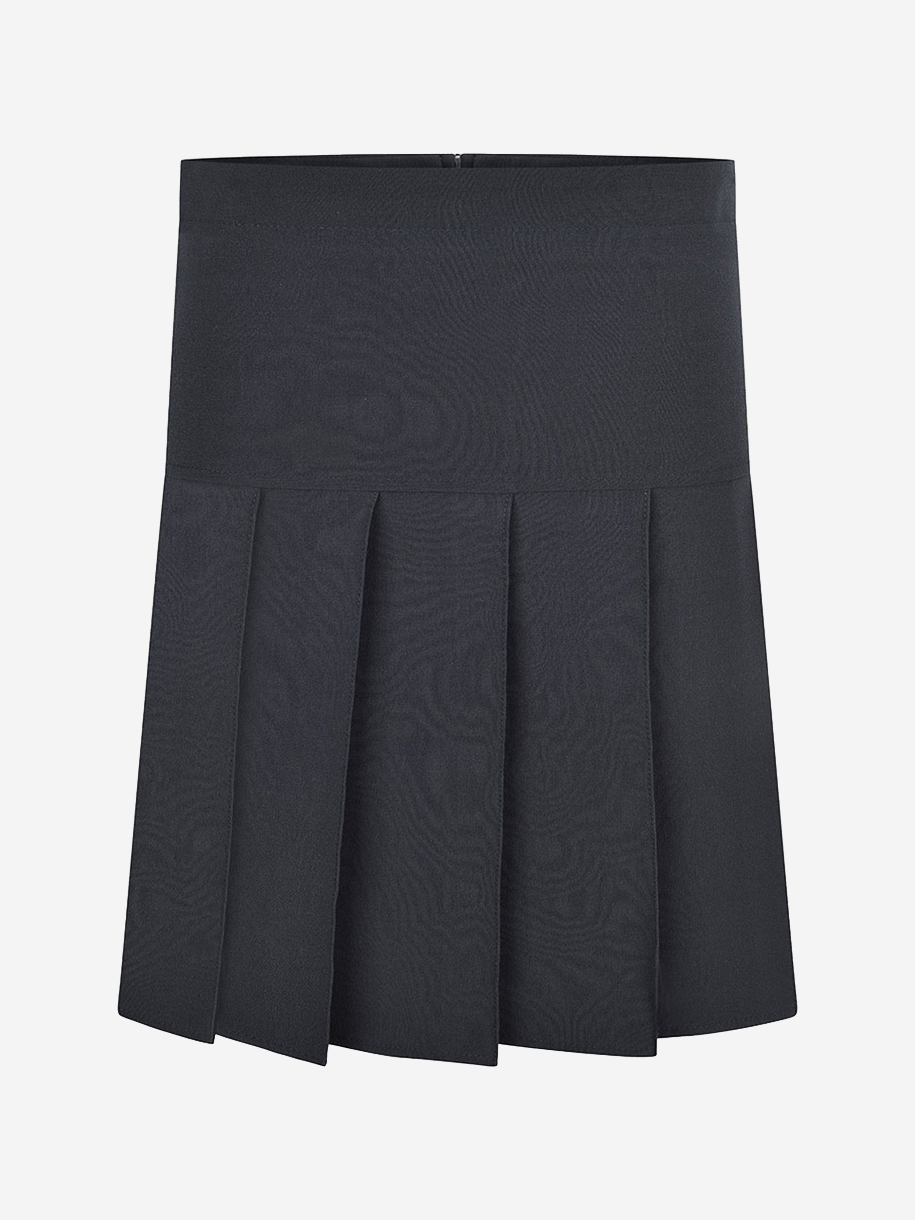 Zeco Girls School Pleated Skirt With Scrunchie (Regular Length) in Navy