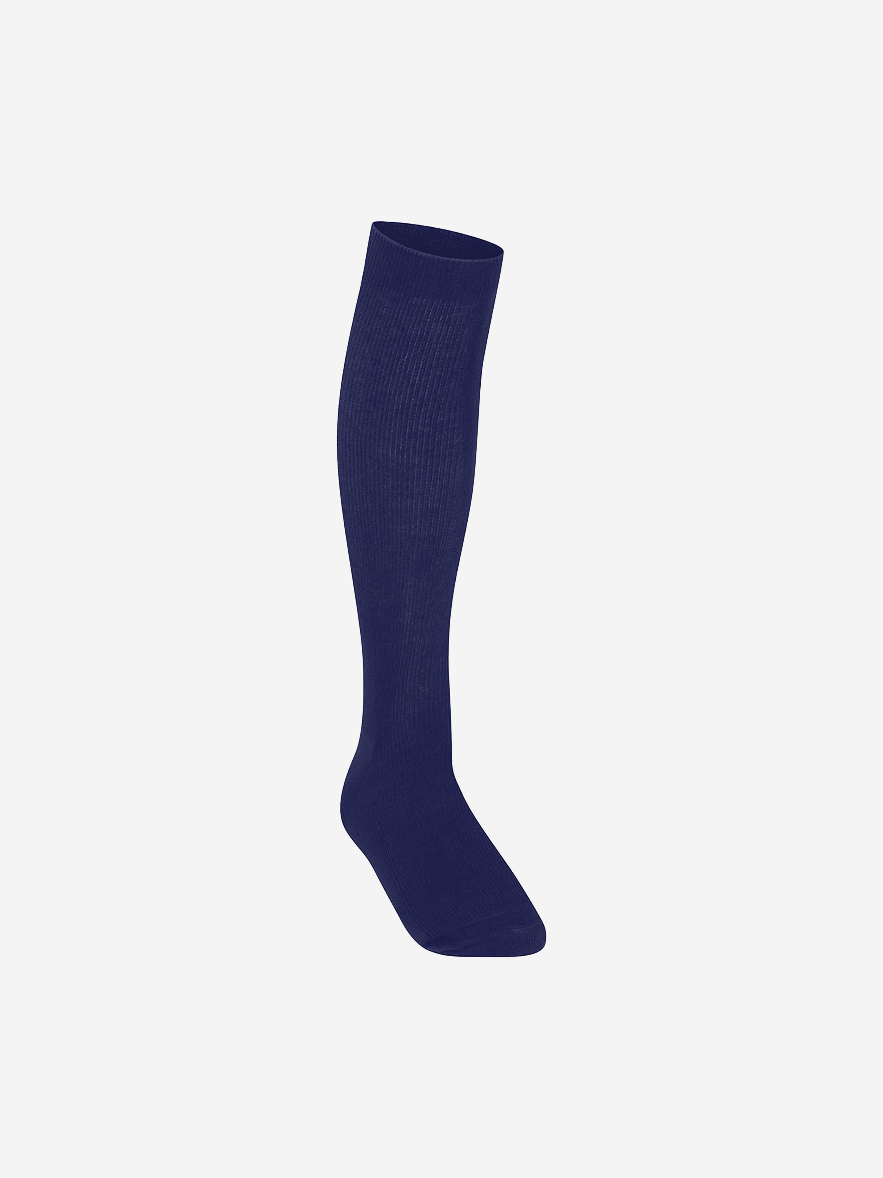 Zeco Girls School Knee High Socks (3 Pack) in Navy