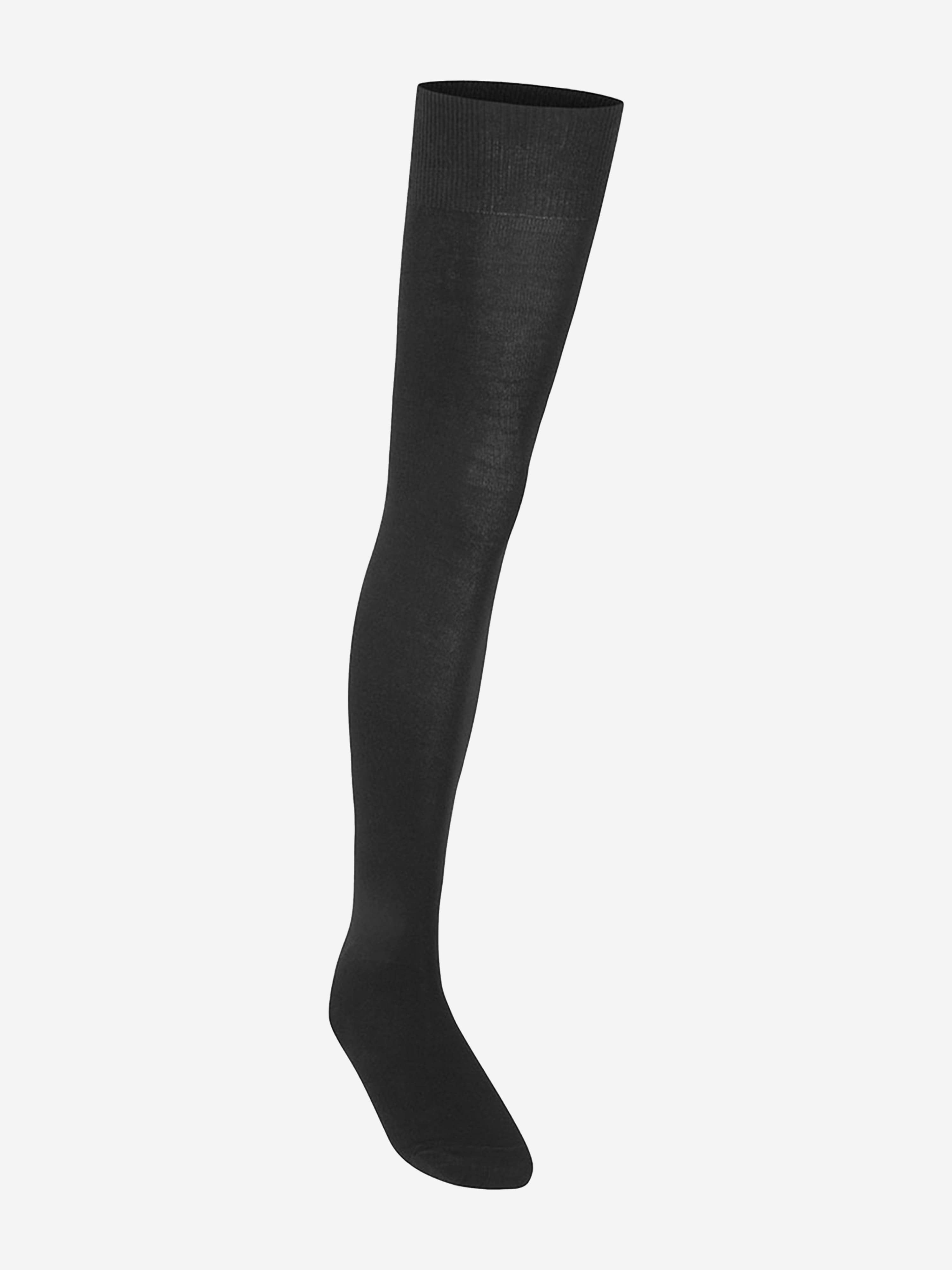 Zeco Girls School Overknee Socks in Black